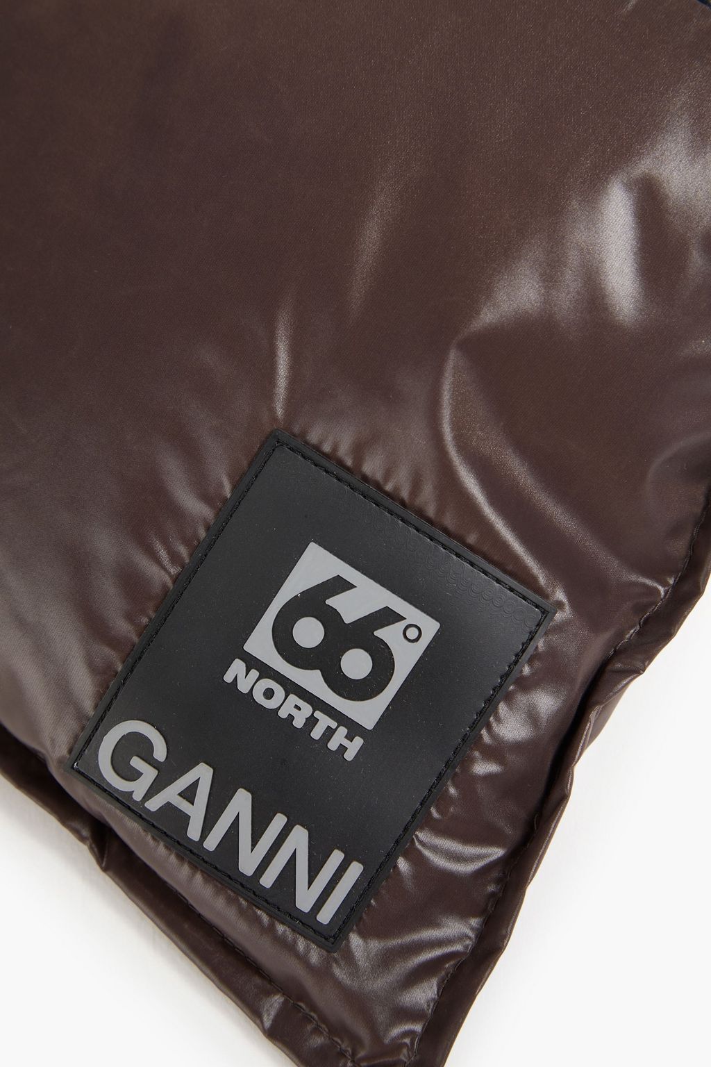 GANNI X 66°NORTH Daunenschal aus gestepptem Shell in Colour-Block-Optik