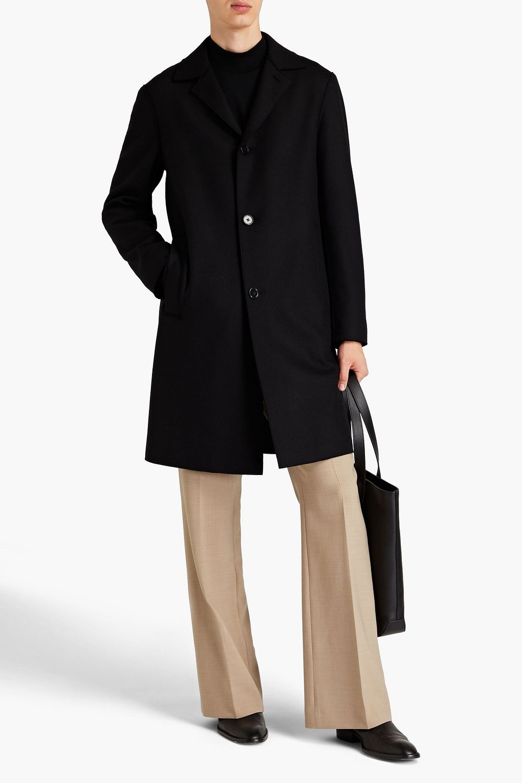 THEORY Sinclair wool-blend felt coat