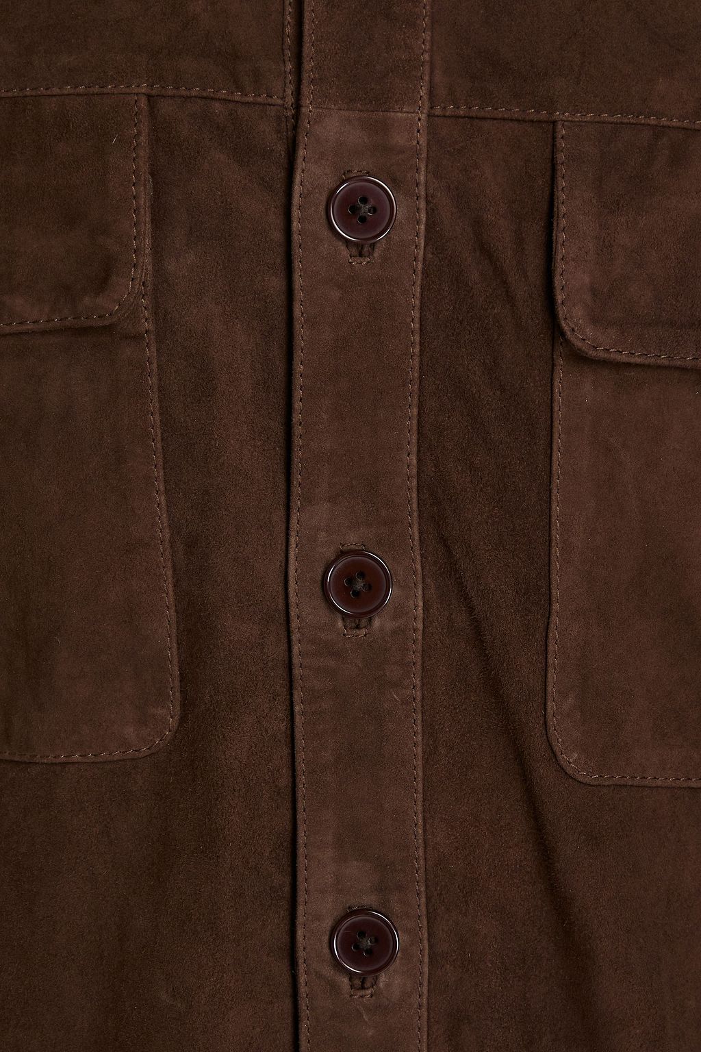 DEADWOOD Oversized suede overshirt
