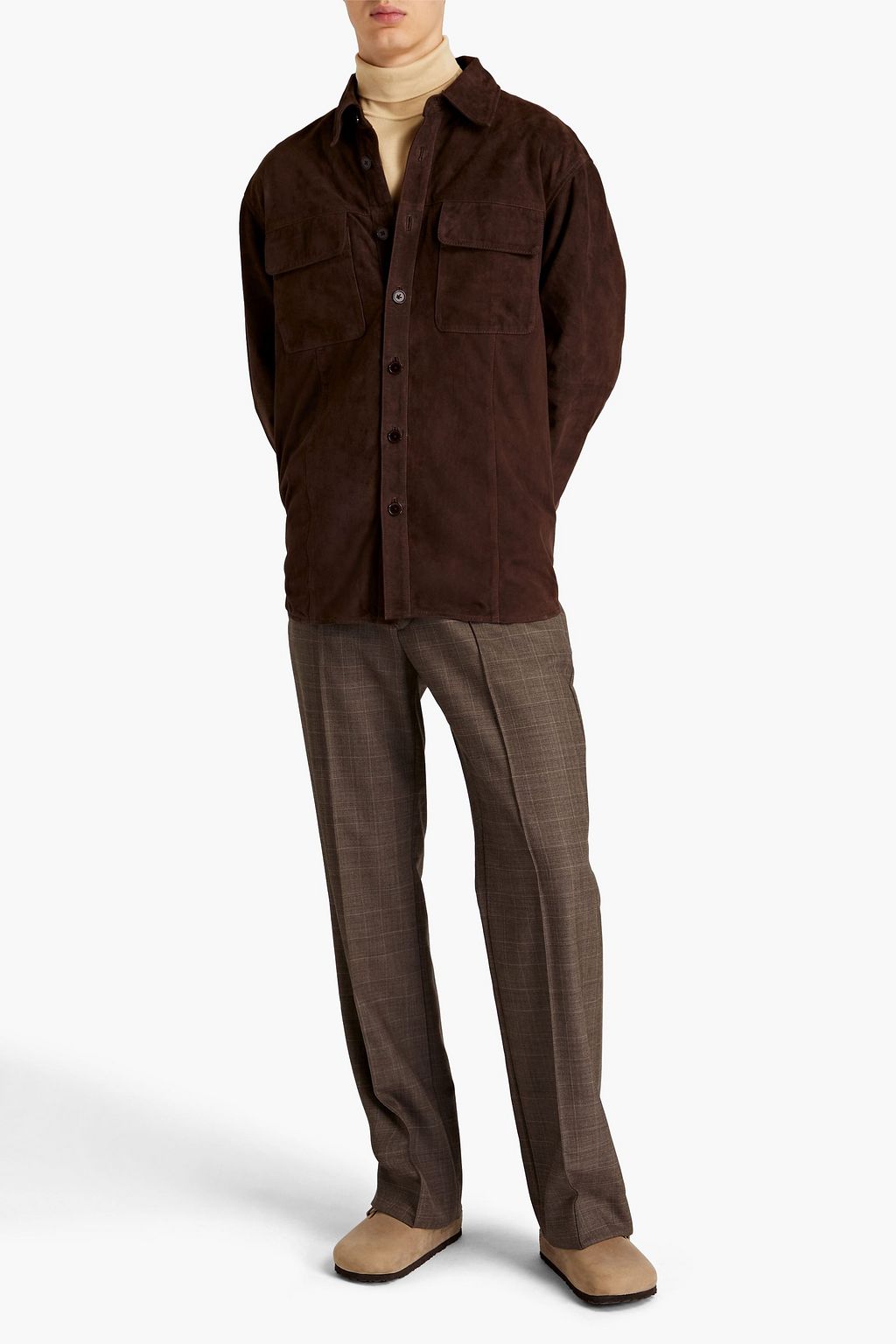 DEADWOOD Oversized suede overshirt