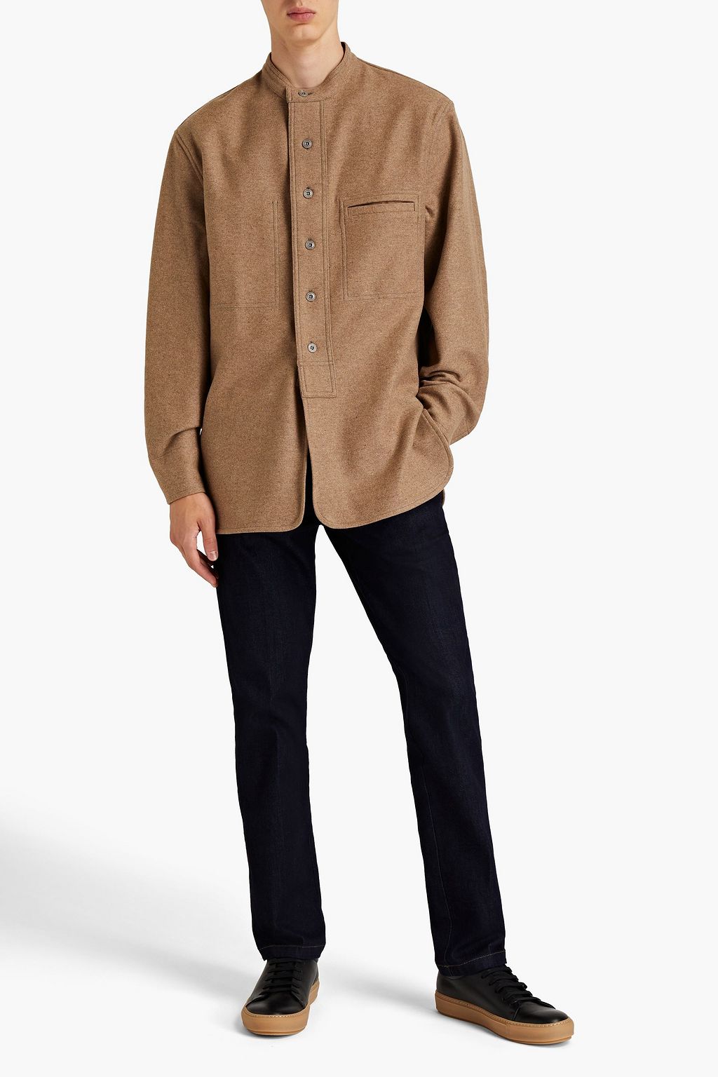 LEMAIRE Wool-blend felt shirt