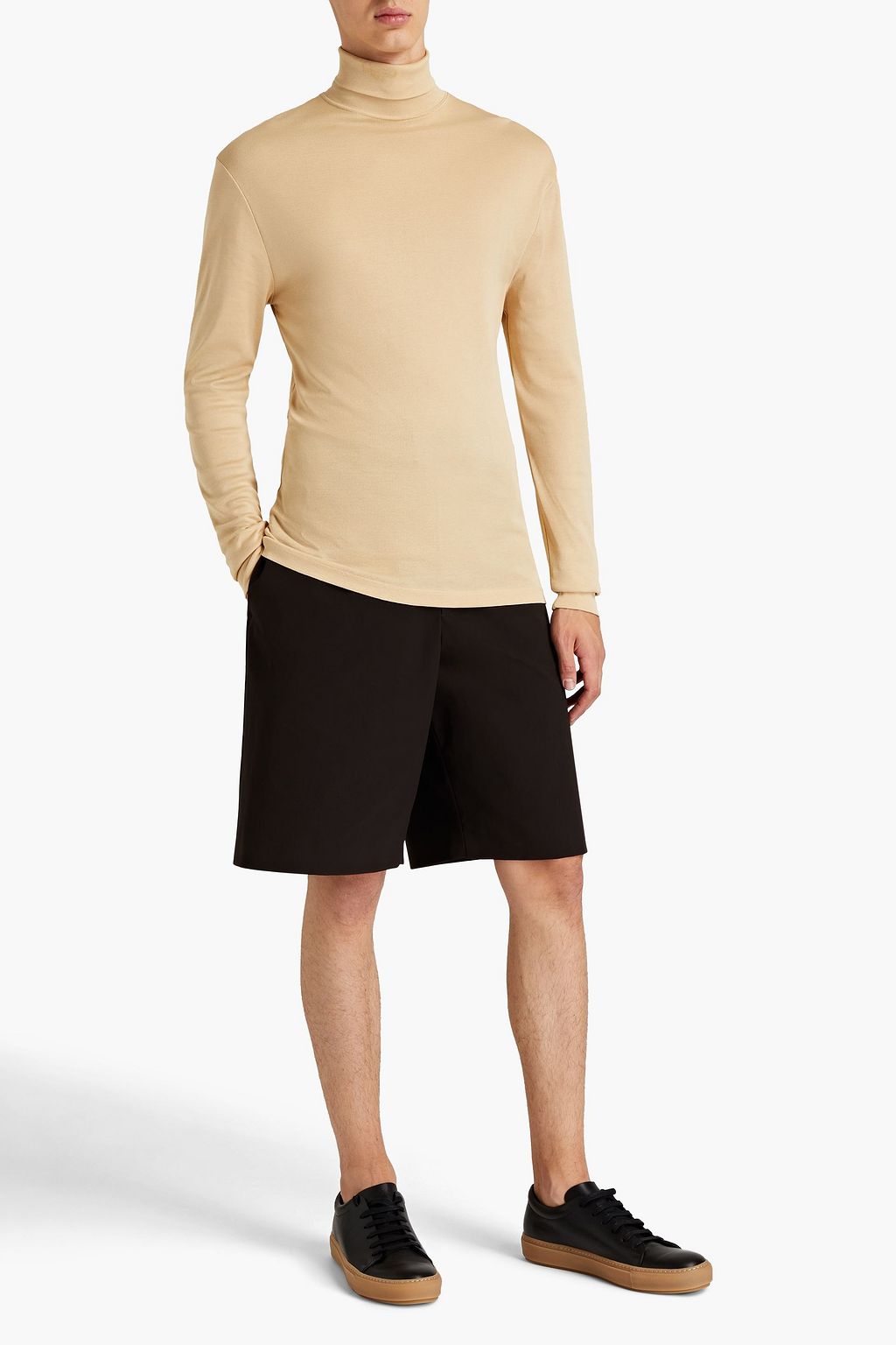 LEMAIRE Cotton-jersey turtleneck top