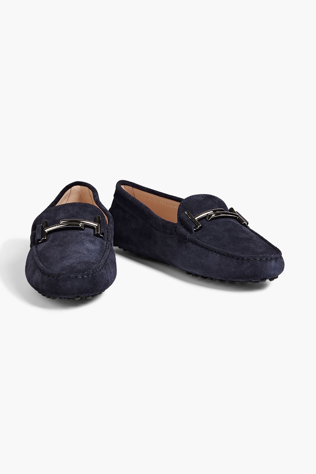 TOD'S Double T suede loafers