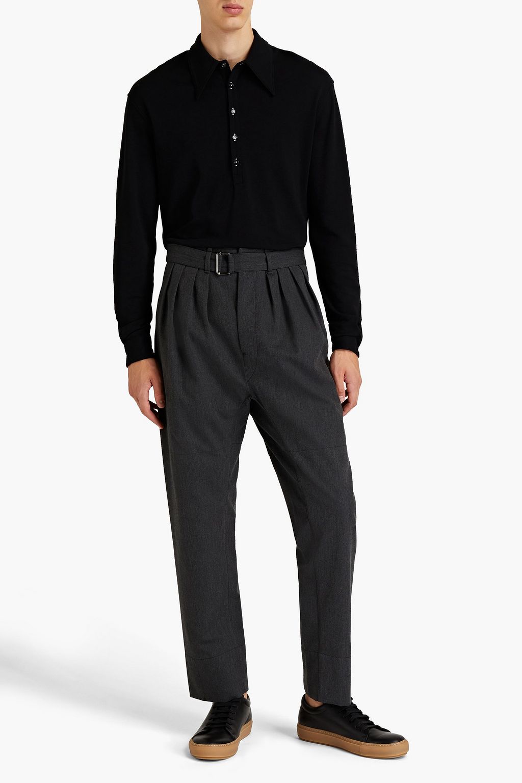 LEMAIRE Cotton-jersey polo shirt