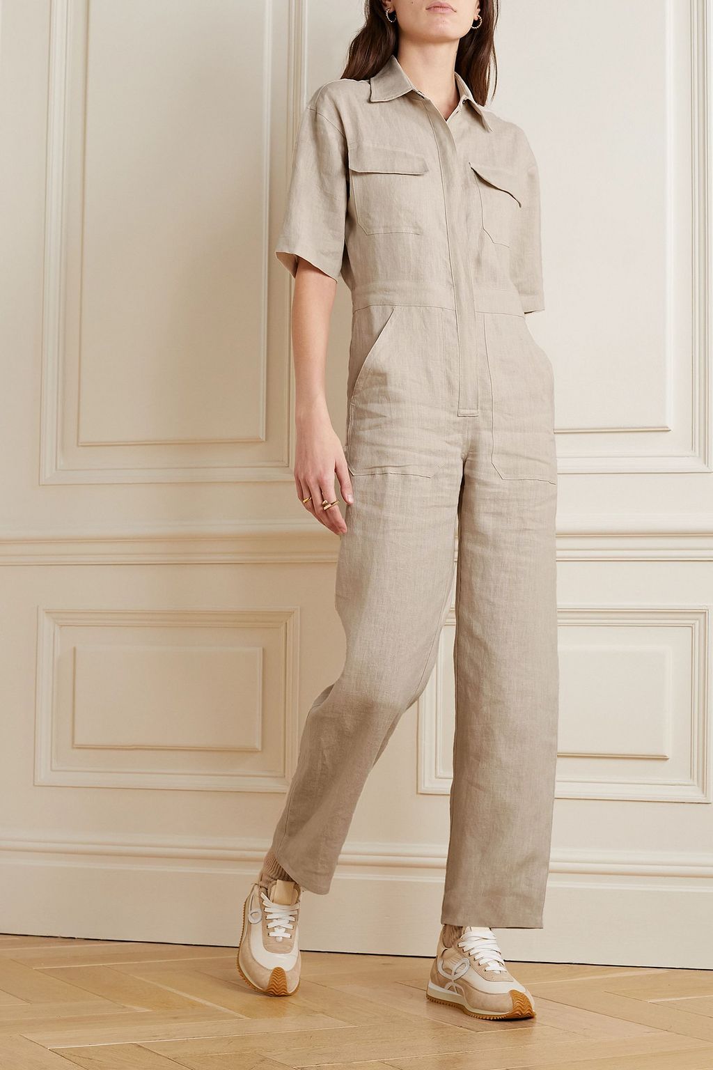 RIVET UTILITY Dynamo linen jumpsuit