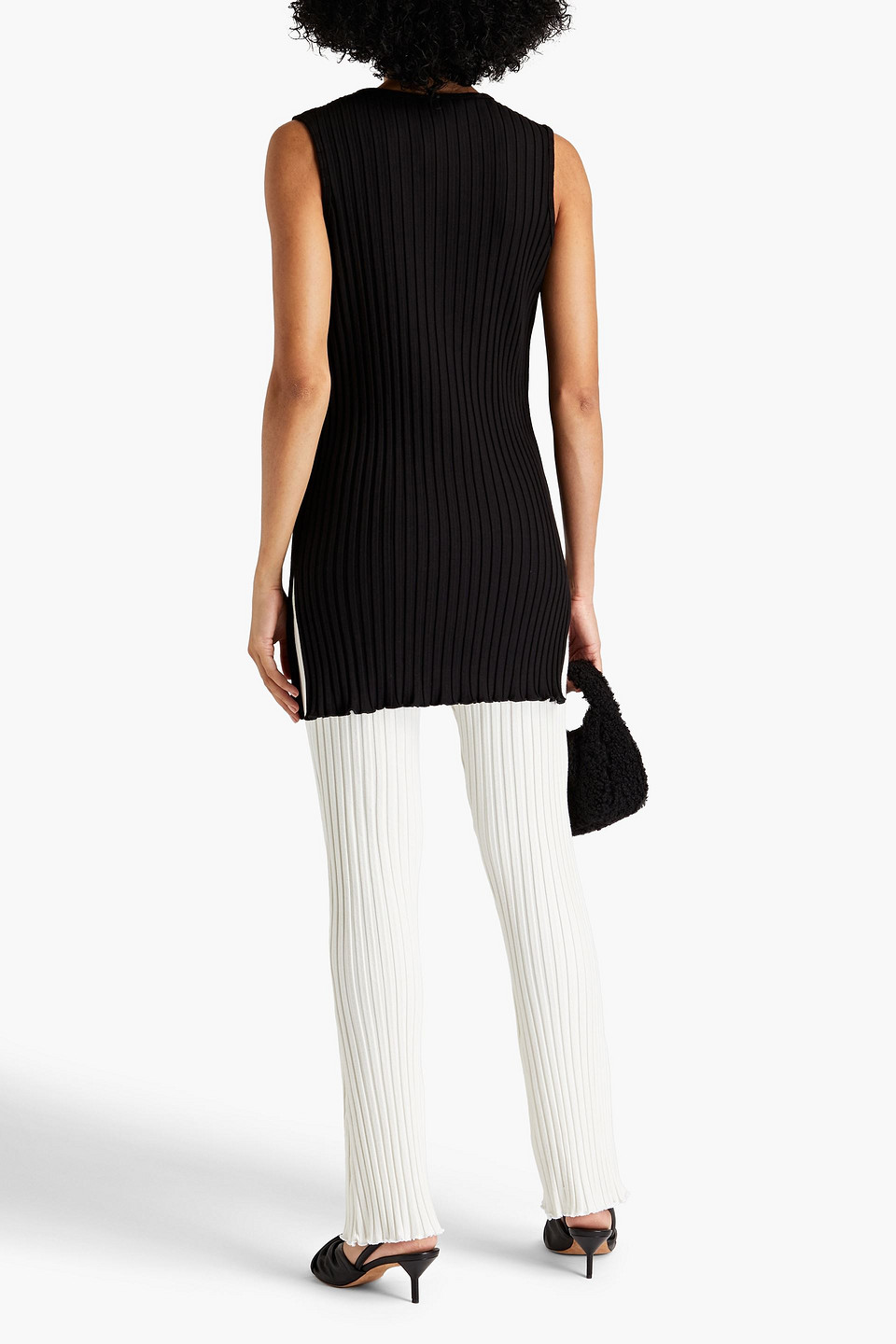 SIMON MILLER RIBBED STRETCH-MICRO MODAL TUNIC