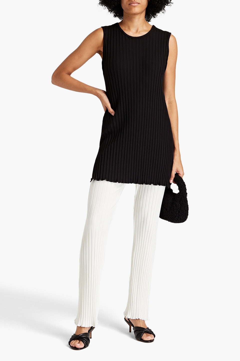 SIMON MILLER RIBBED STRETCH-MICRO MODAL TUNIC