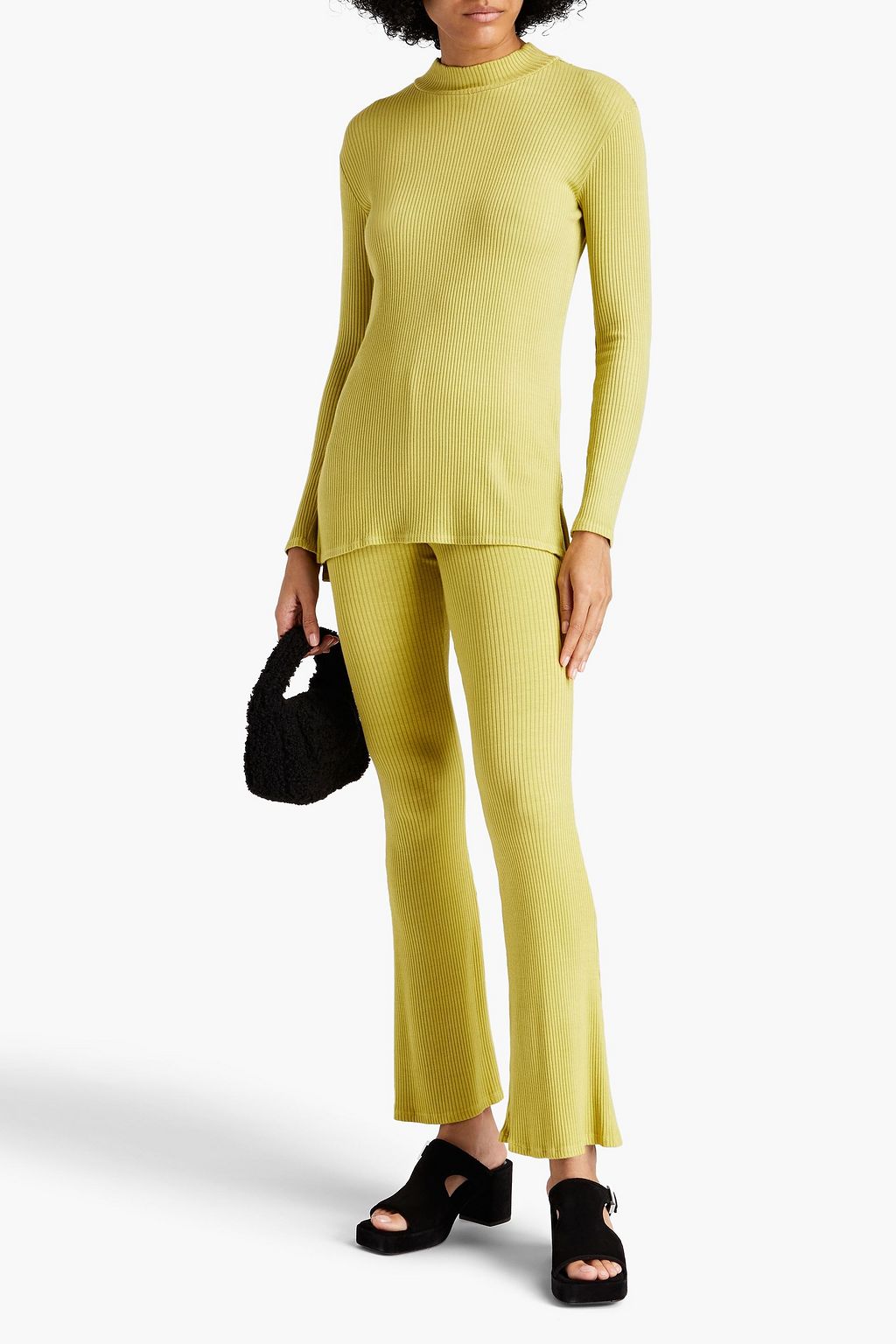 SIMON MILLER Ribbed jersey top