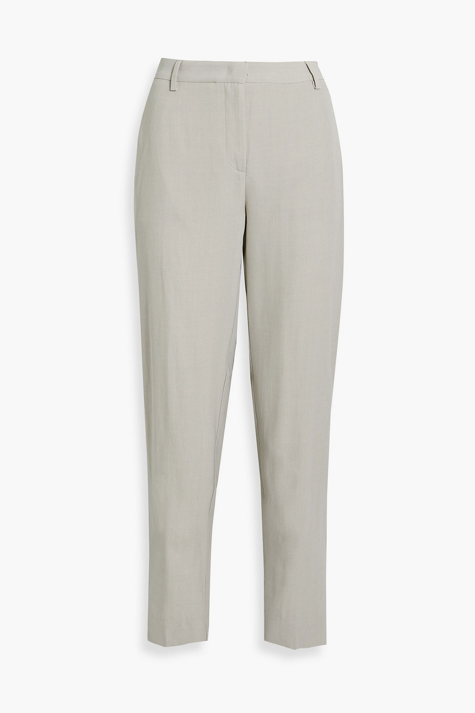 fabiana filippi - merino wool-blend twill tapered pants - gray - it 44