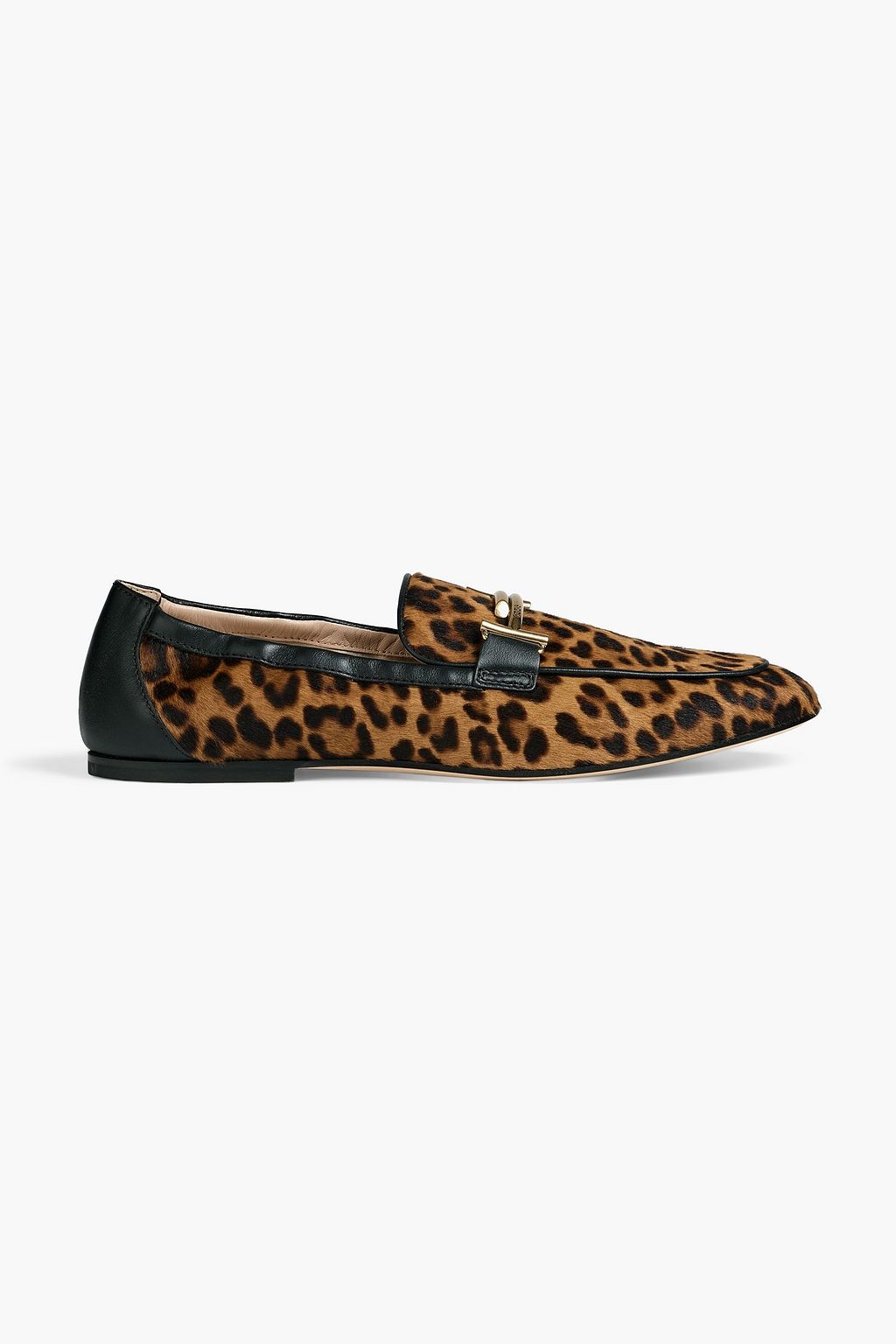 Tod's animal print loafers discount