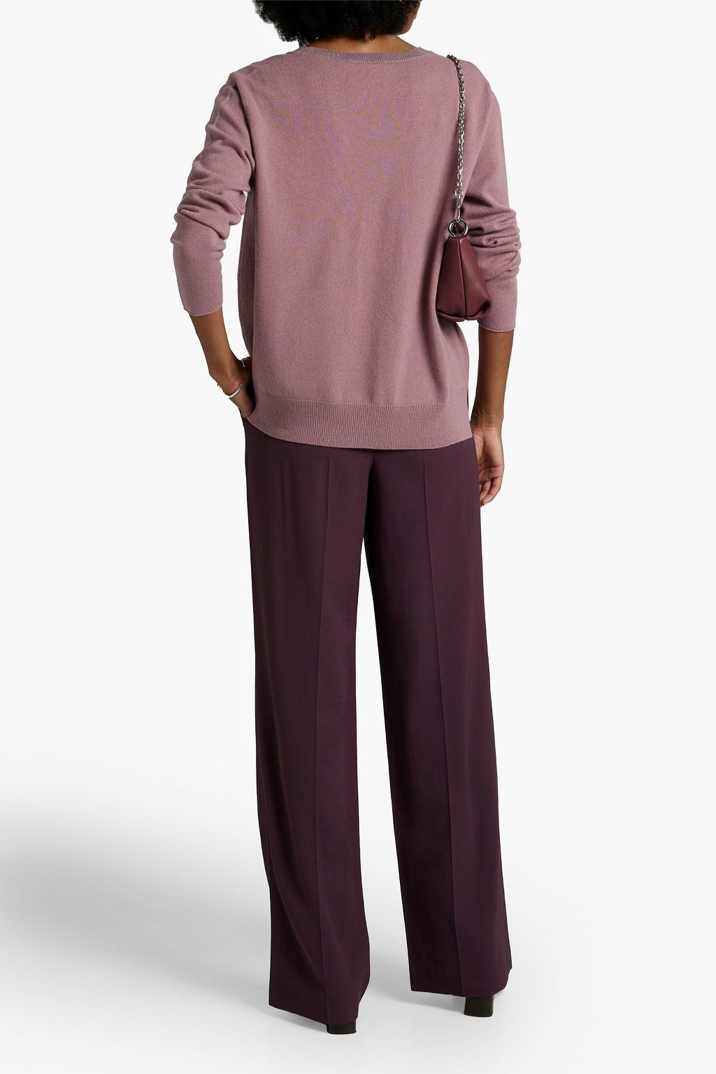 FABIANA FILIPPI Pleated wool-blend twill straight-leg pants