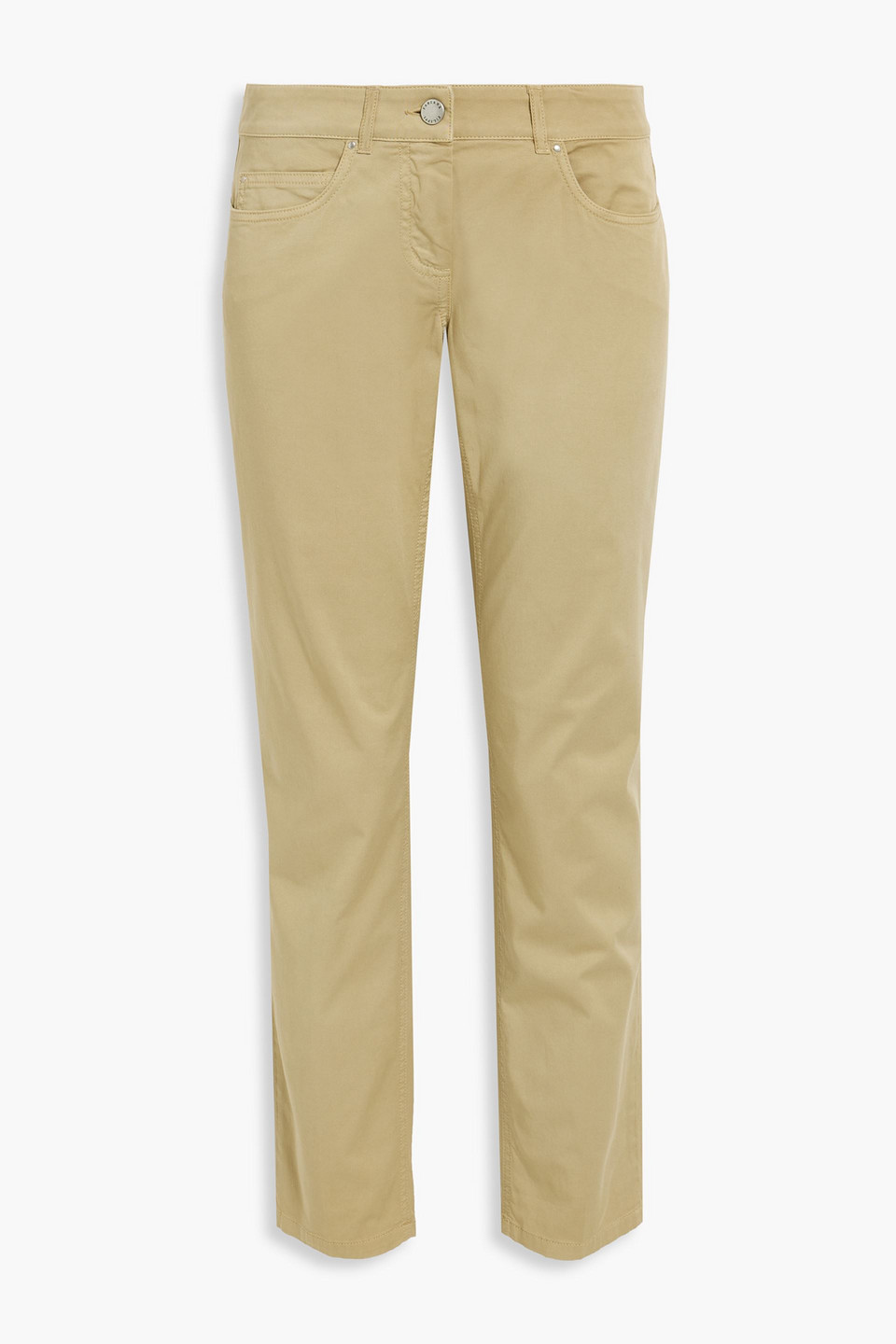 fabiana filippi - cotton-blend straight-leg pants - green - it 42