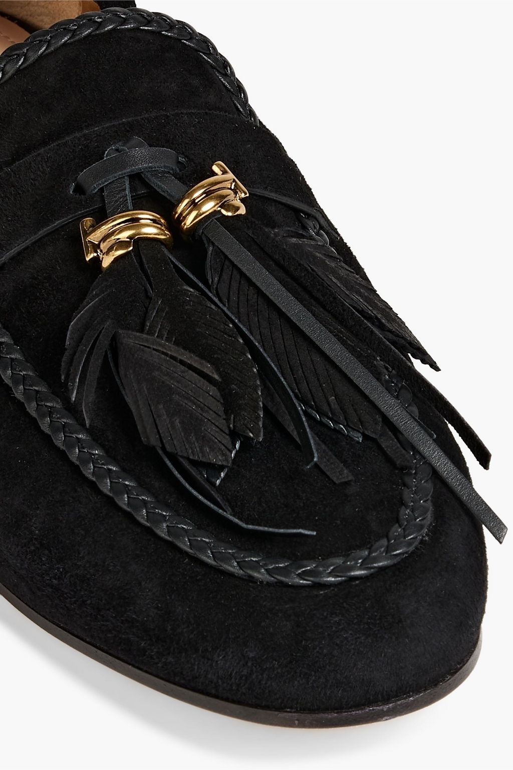 TOD'S Loafers aus Veloursleder mit Verzierung