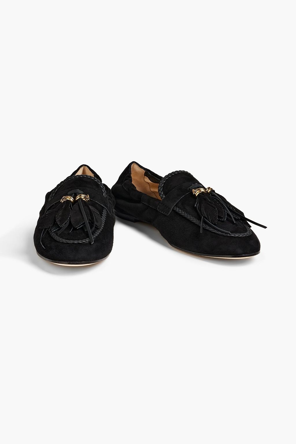 TOD'S Loafers aus Veloursleder mit Verzierung
