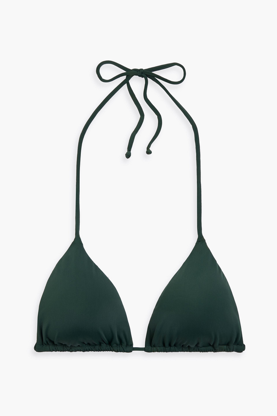 Vix Paula Hermanny Triangle Bikini Top In Emerald