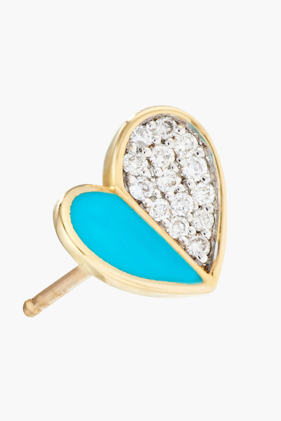 ADINA REYTER 14-KARAT GOLD, DIAMOND AND ENAMEL EARRINGS