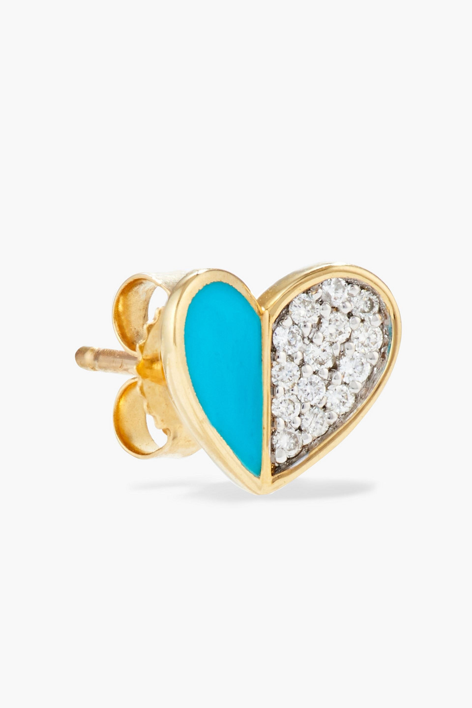 ADINA REYTER 14-KARAT GOLD, DIAMOND AND ENAMEL EARRINGS