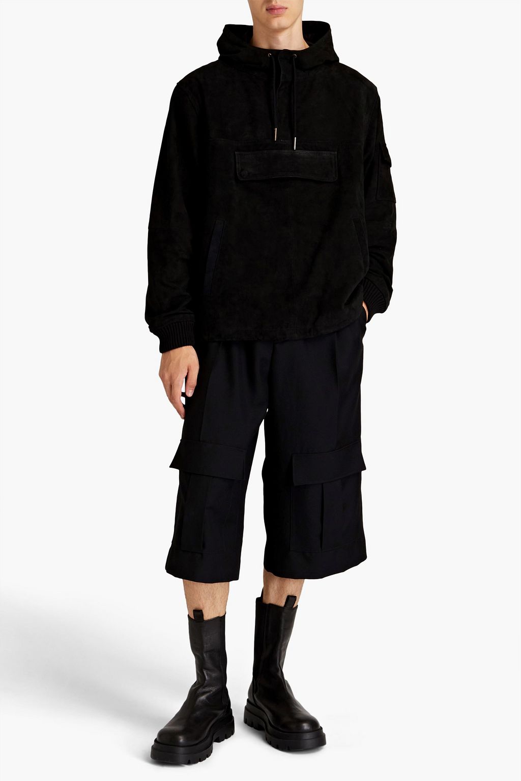 DEADWOOD Suede hooded jacket