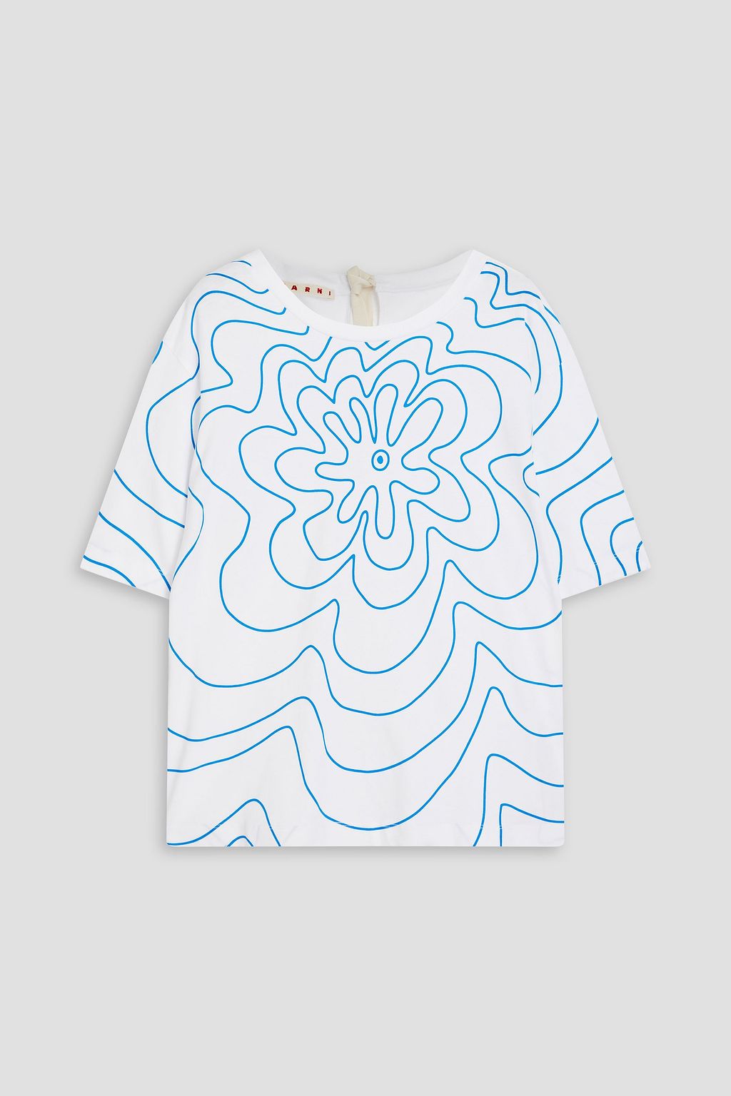 MARNI Printed cotton-jersey T-shirt | THE OUTNET