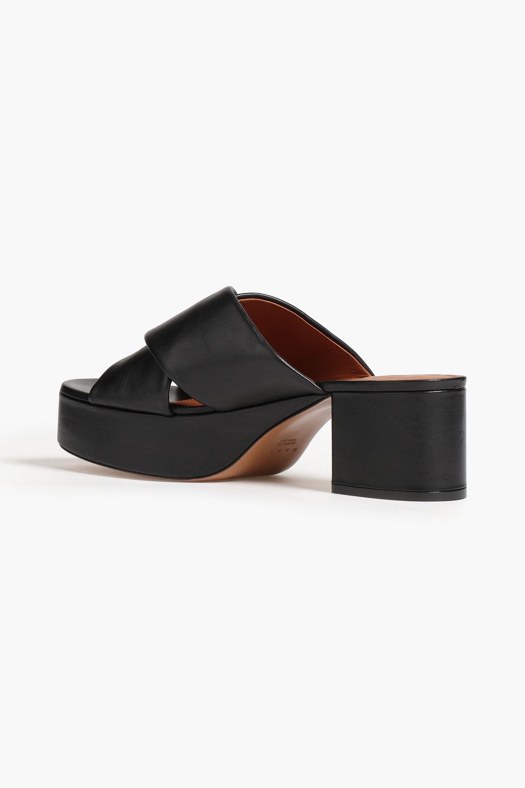 MARNI Leather platform mules