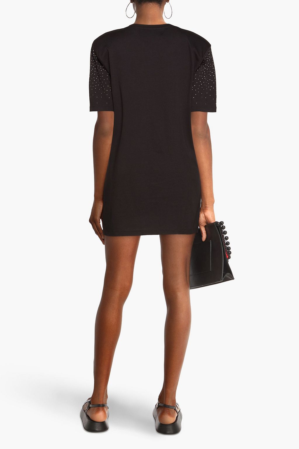 GAÏA GAÏA Crystal-embellished printed cotton-jersey T-shirt