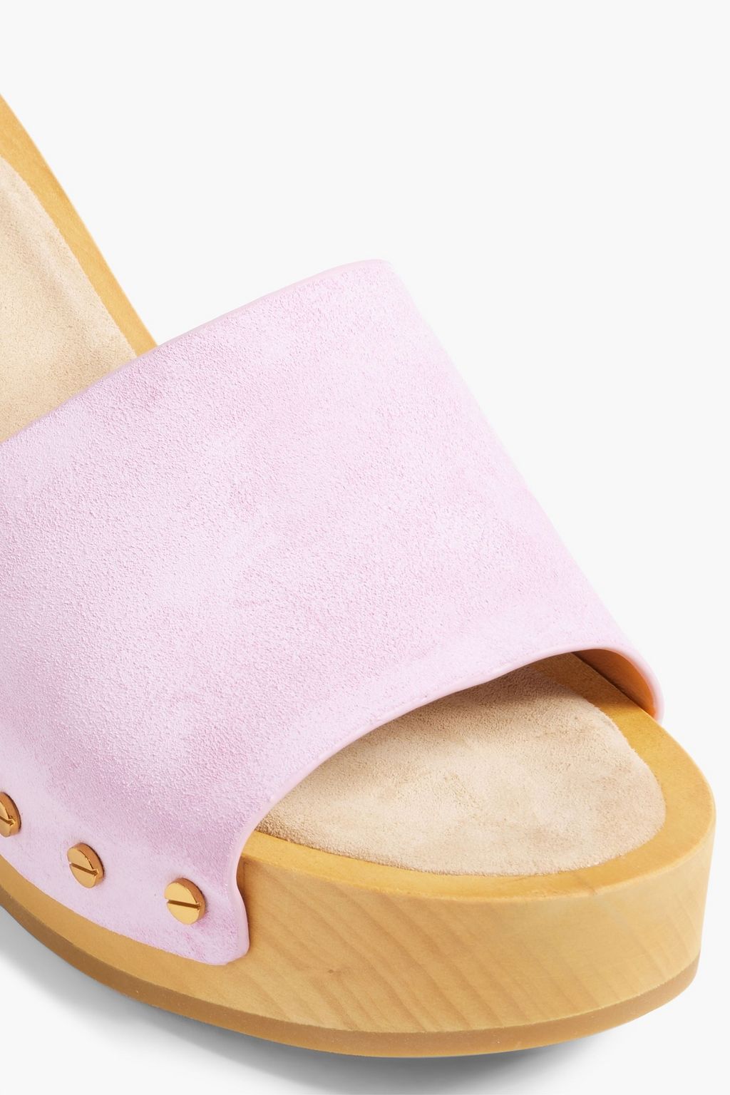 VERONICA BEARD Hanalee studded suede platform mules