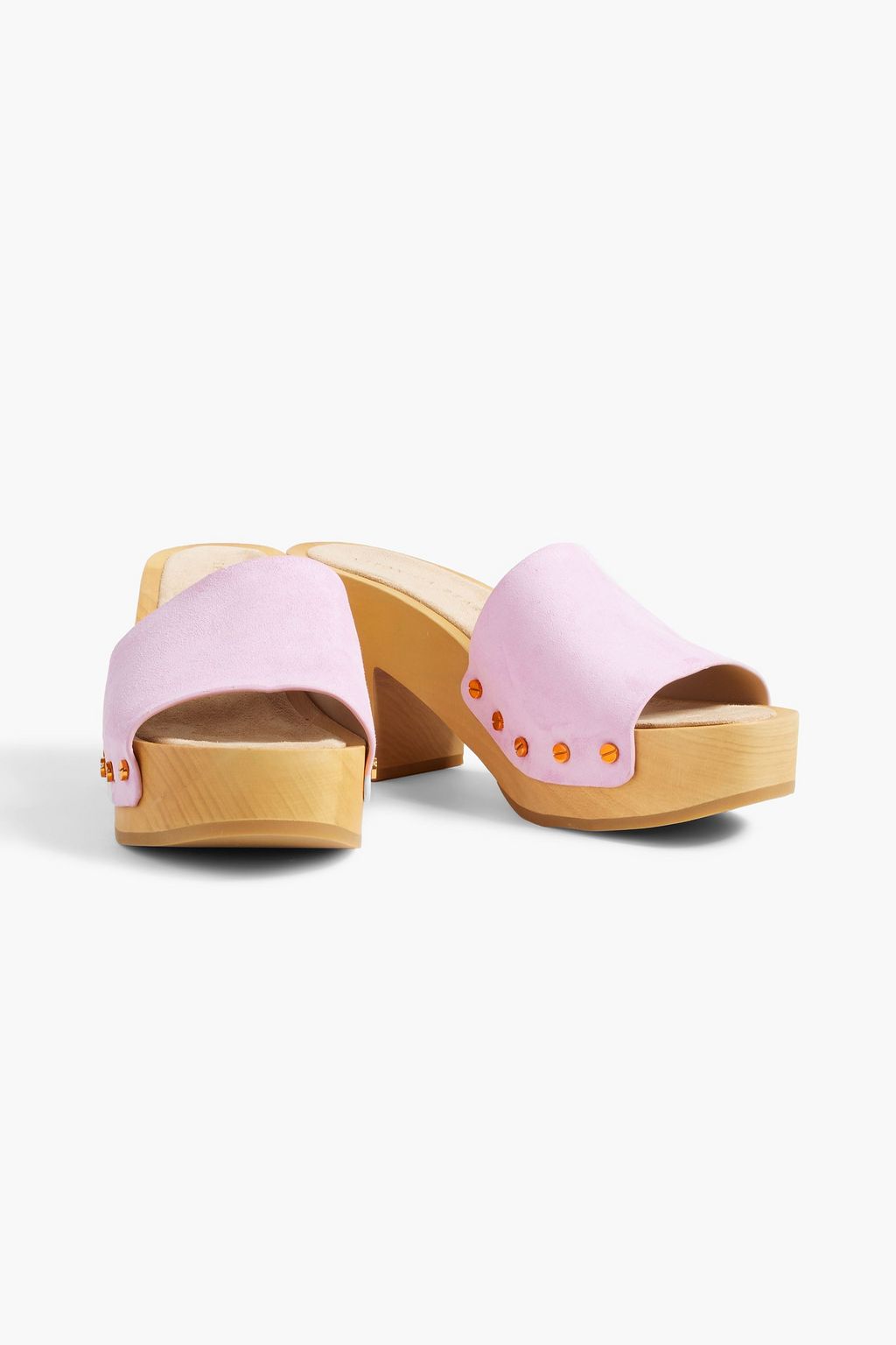 VERONICA BEARD Hanalee studded suede platform mules