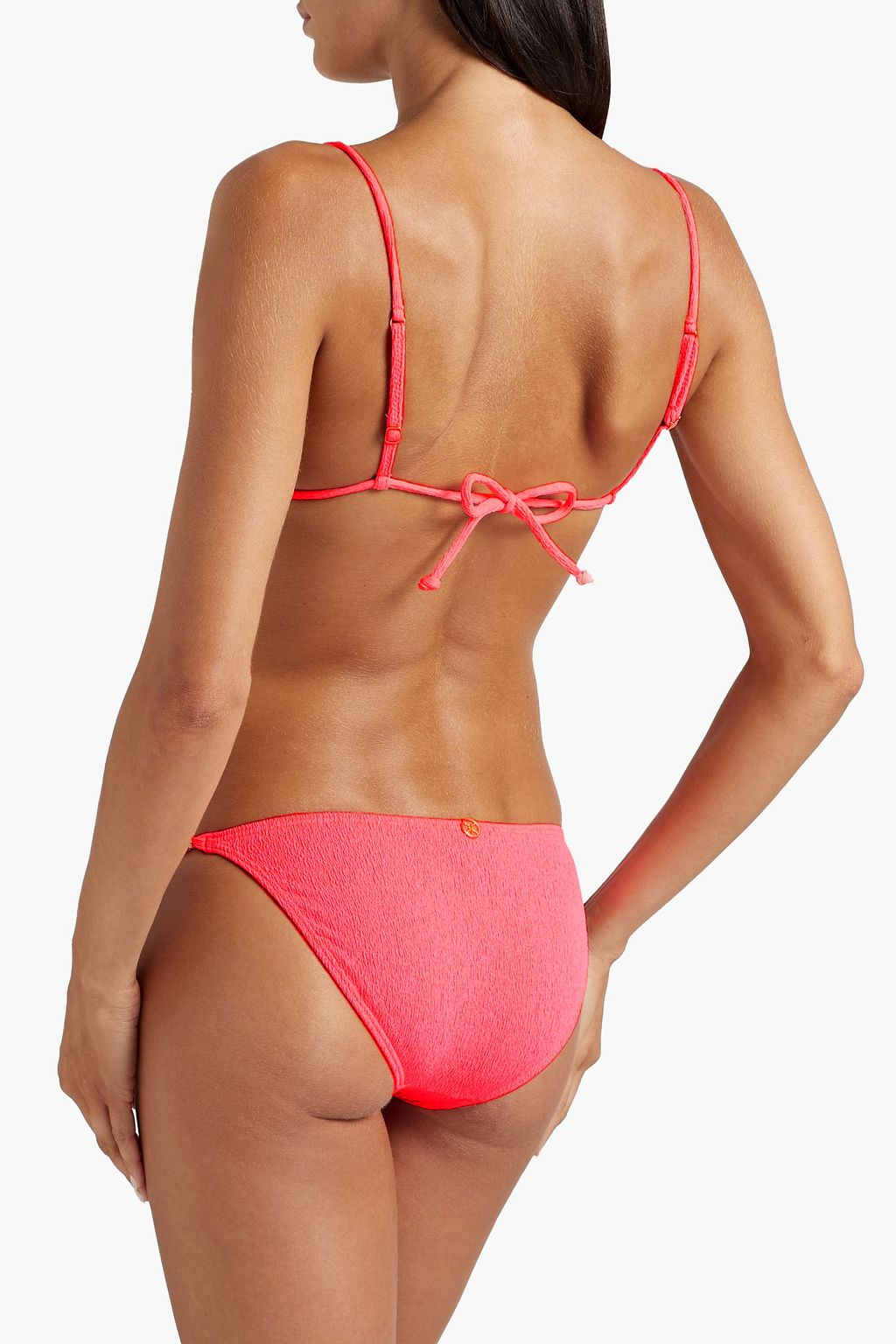 VIX PAULA HERMANNY Firenze Capri cloqué triangle bikini top