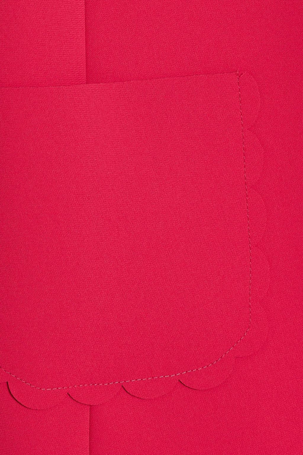 REDVALENTINO Scalloped crepe mini dress