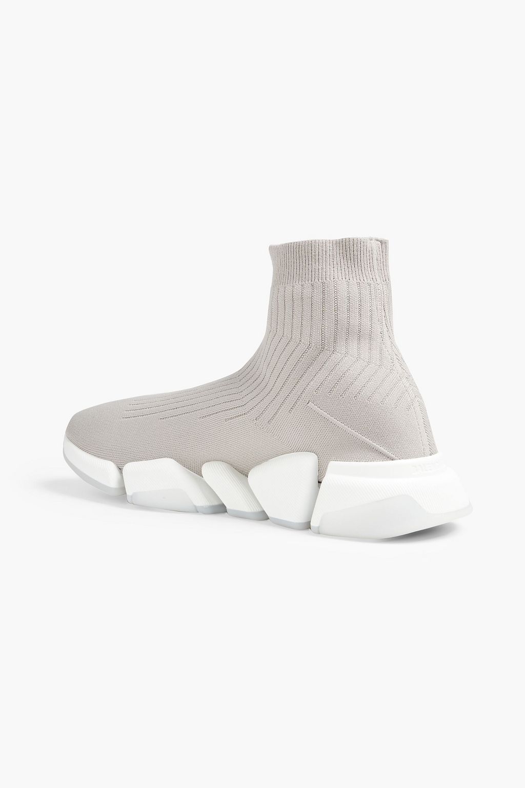 BALENCIAGA Speed 2.0 ribbed-knit high-top sneakers