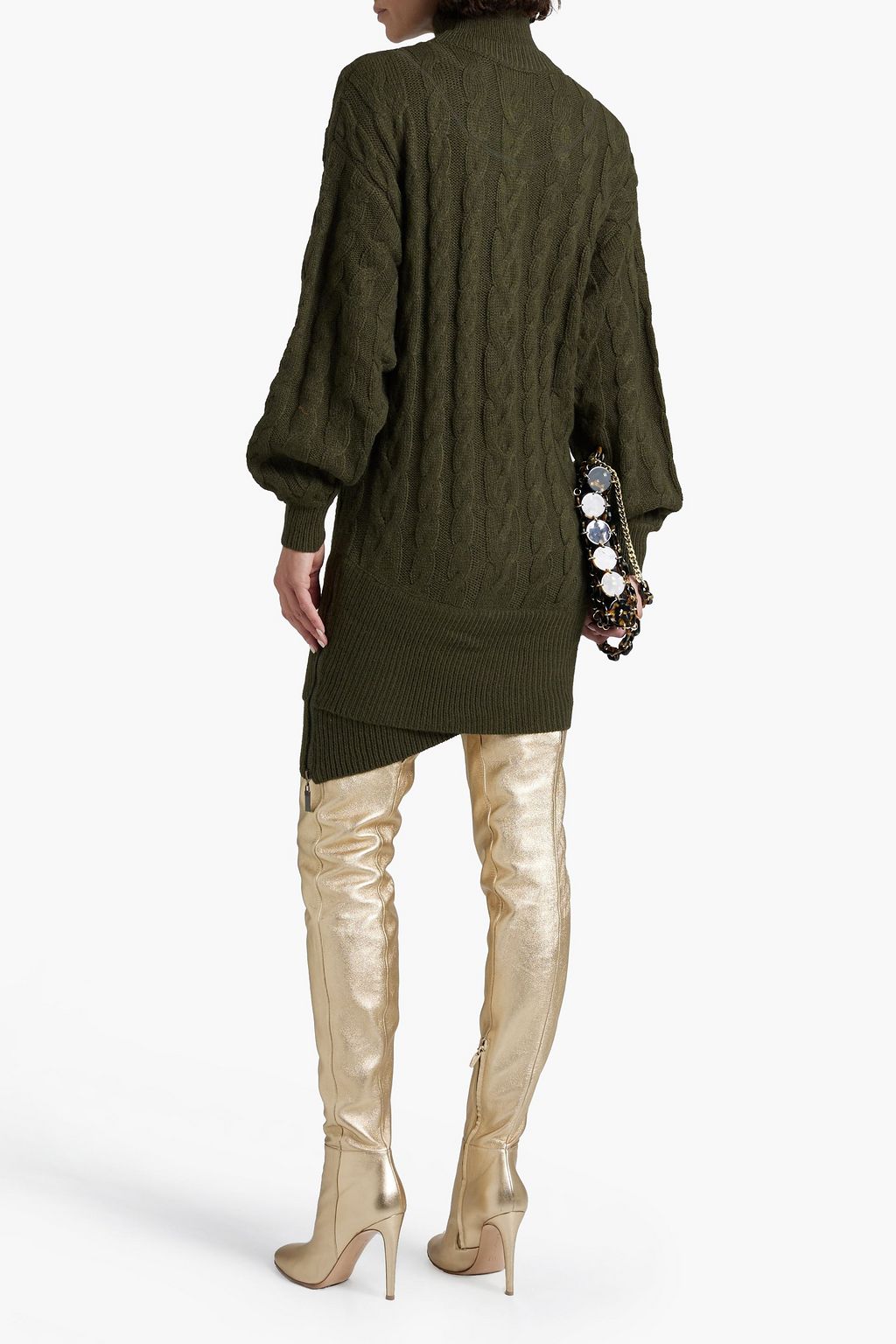 RETROFÊTE Kenna cableknit mini dress THE