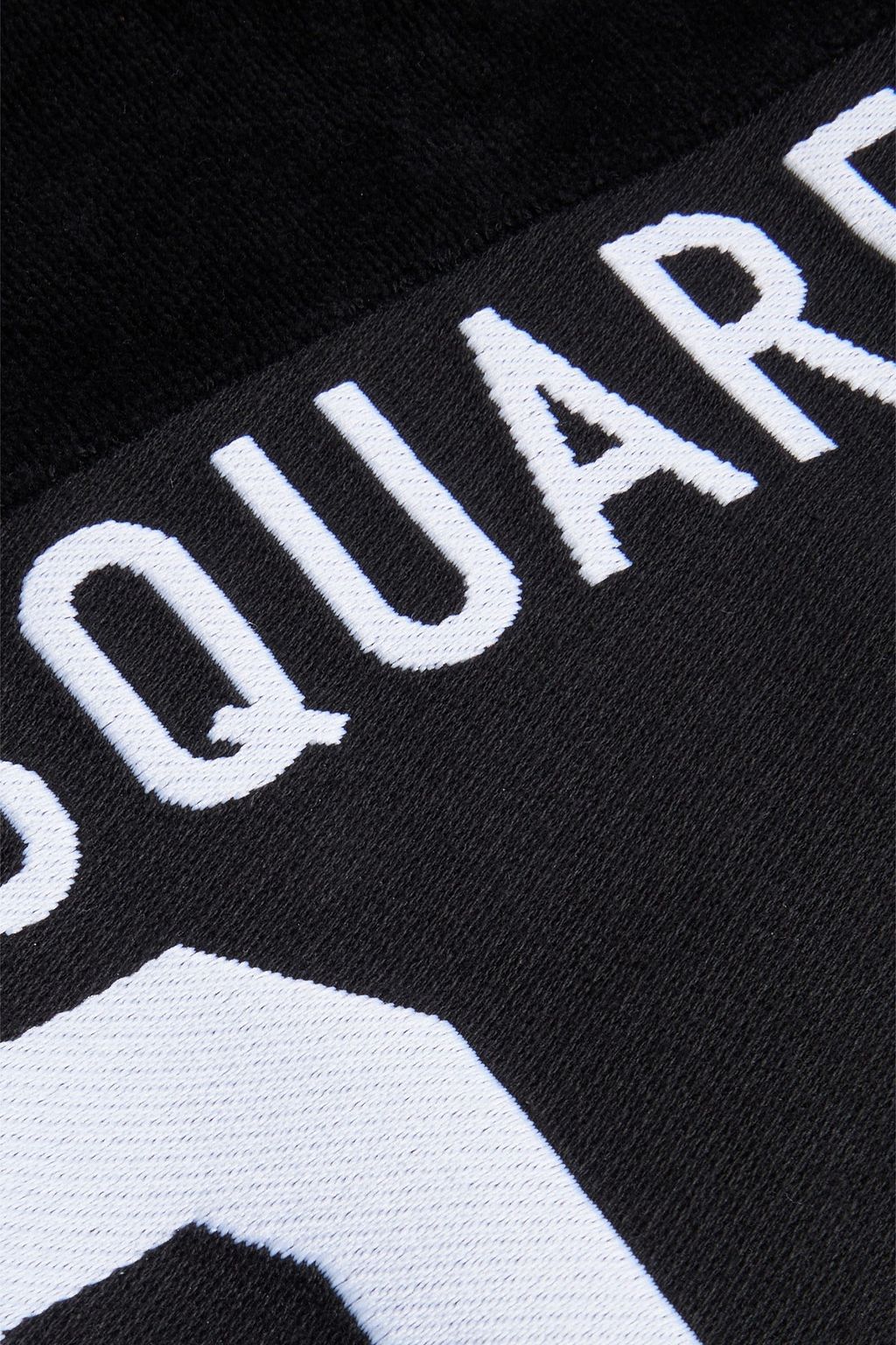 DSQUARED2 Cotton-terry and jacquard towel