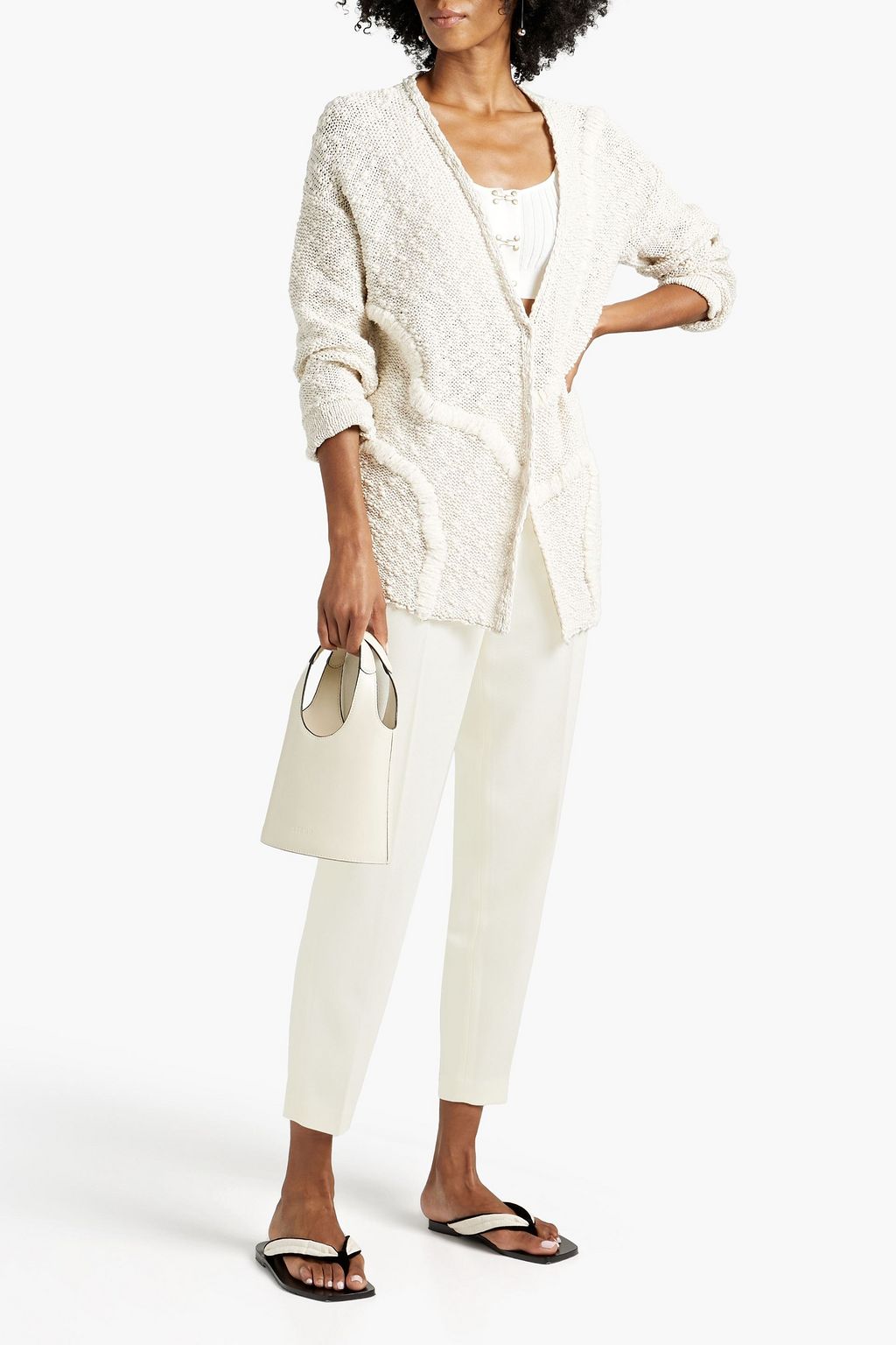 FABIANA FILIPPI Wool-twill slim-leg pants