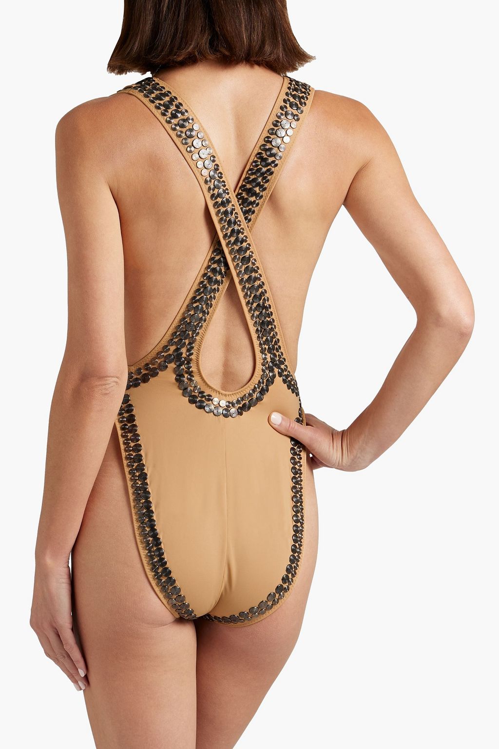 NORMA KAMALI Marissa studded swimsuit