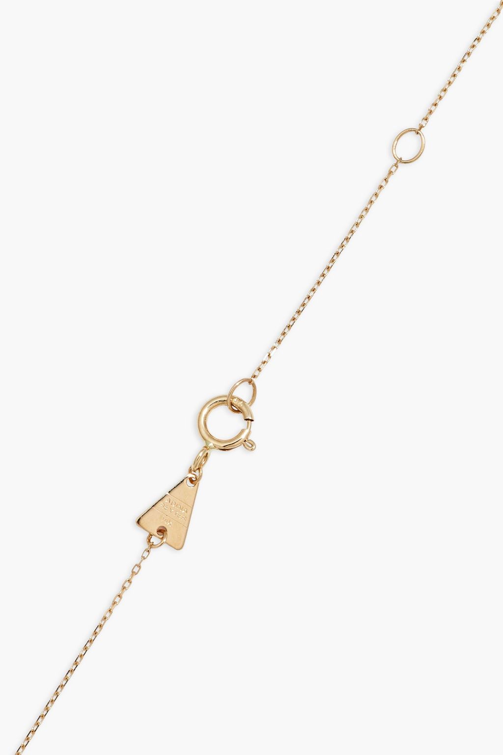 ADINA REYTER 14-karat gold, diamond and enamel necklace