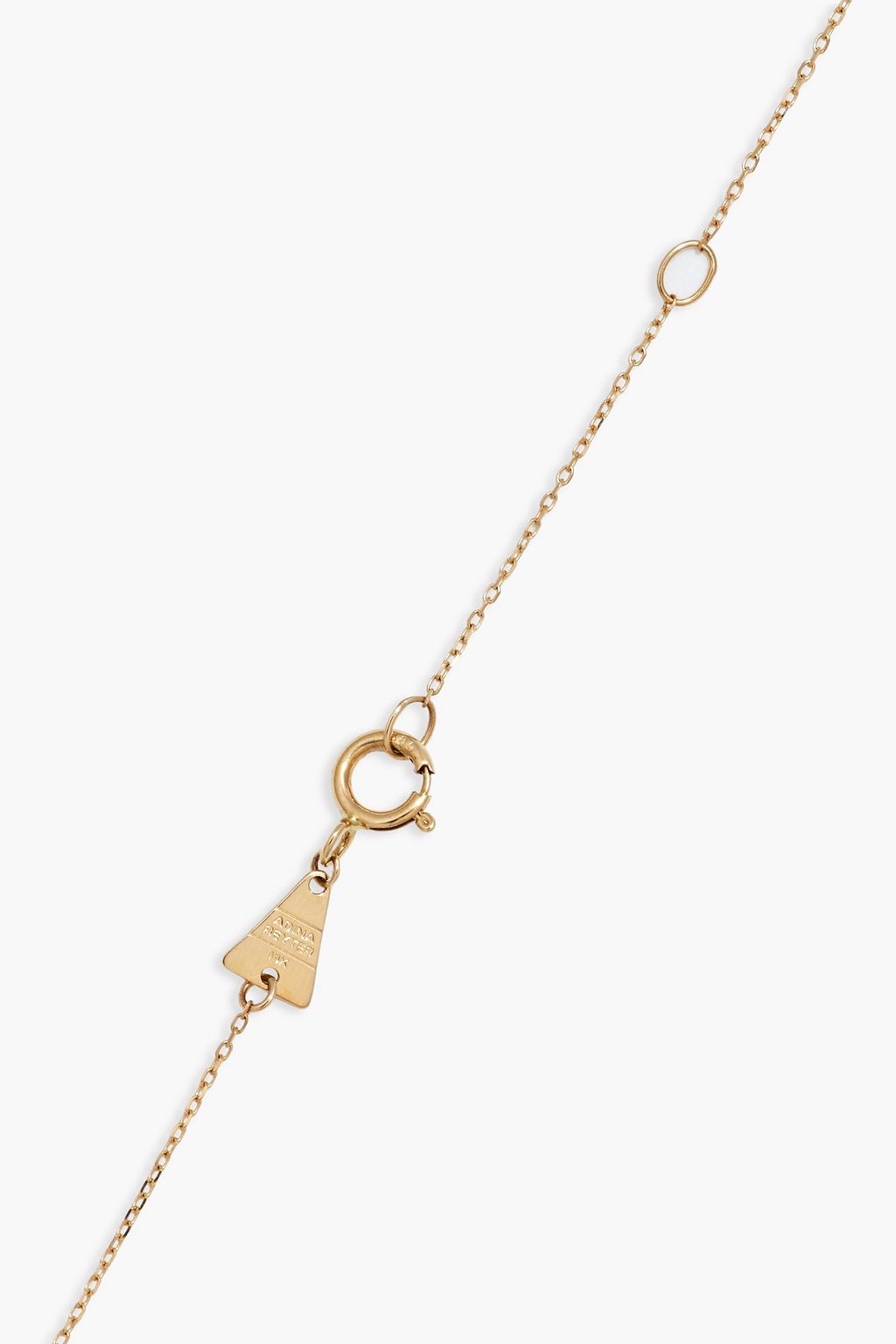 ADINA REYTER 14-karat gold, diamond and enamel necklace