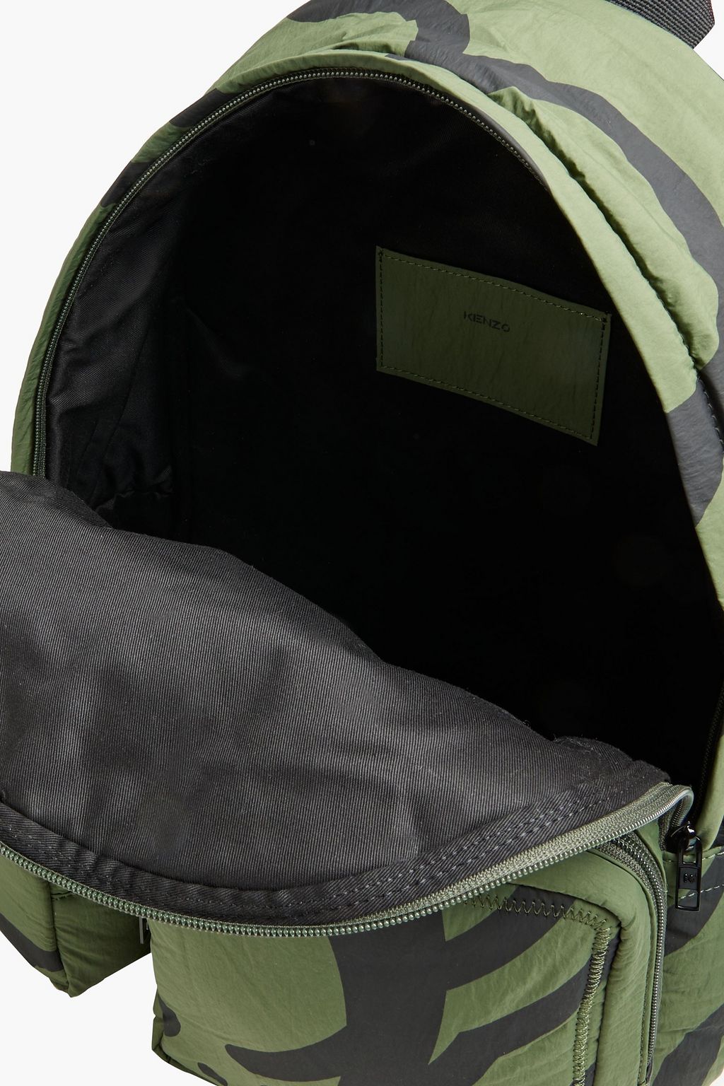KENZO Rucksack aus Shell mit Mesh-Einsatz und Print