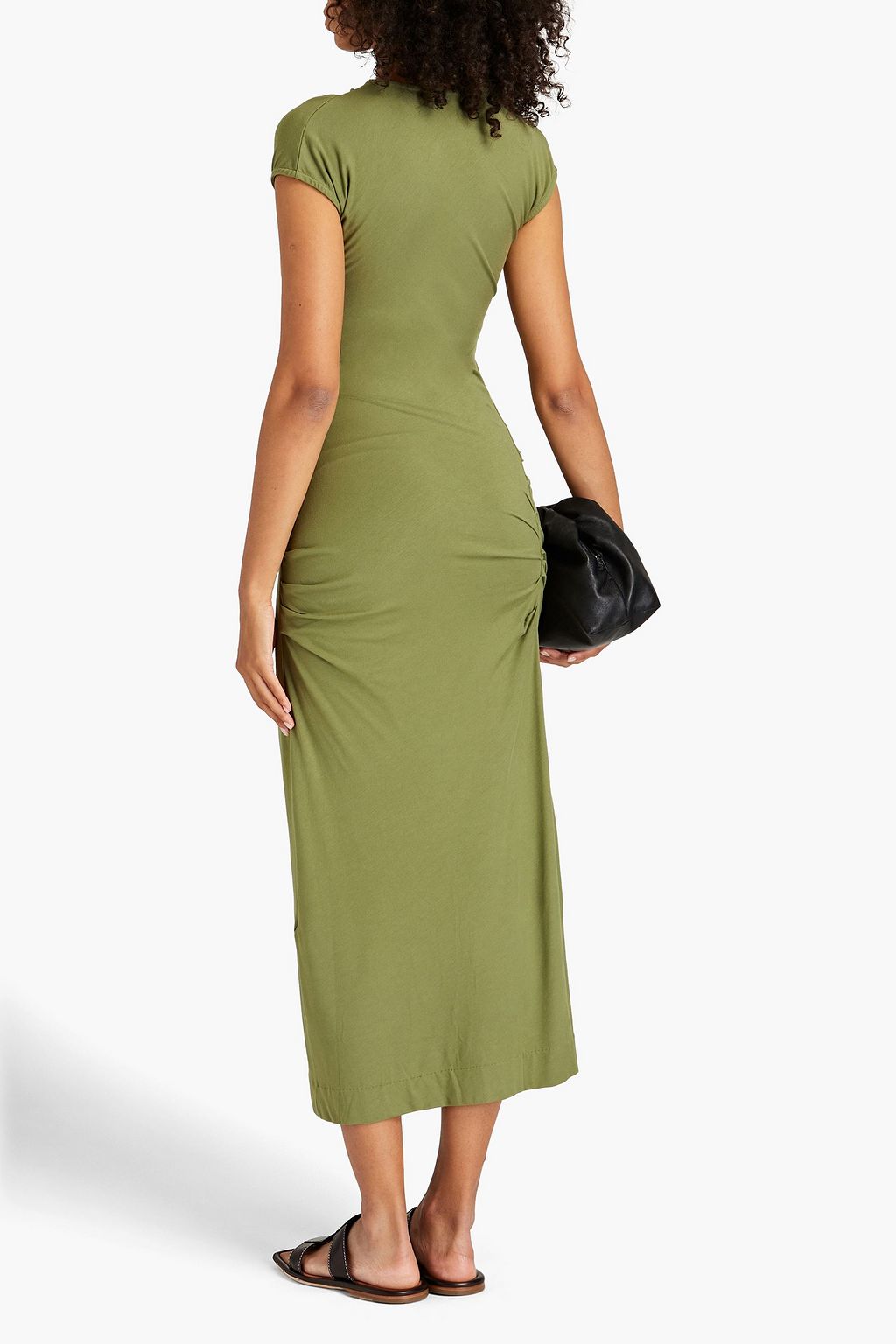 BY MALENE BIRGER ジャージー ミディワンピース ギャザー入り