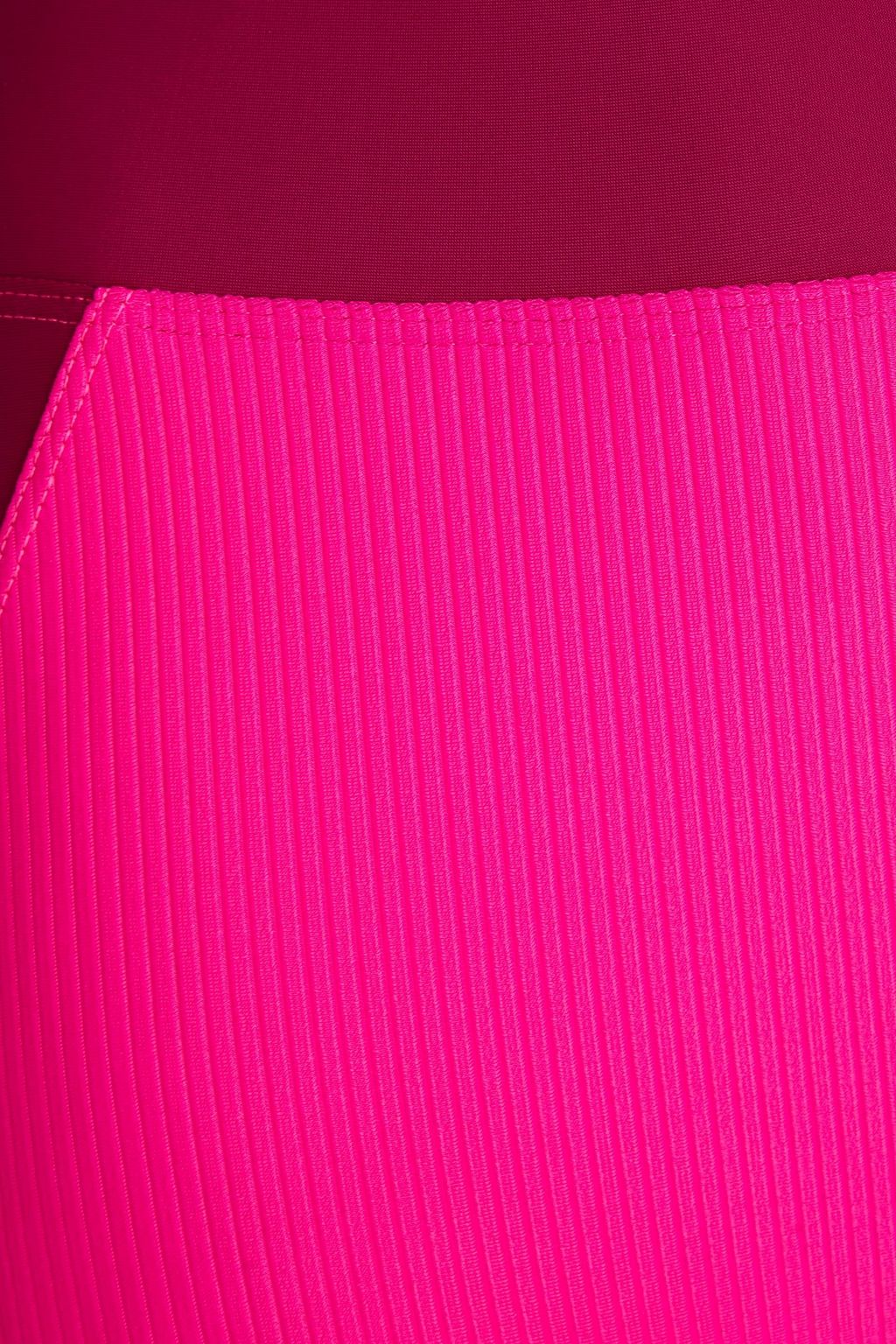 HEROINE SPORT Two-tone ribbed stretch leggings