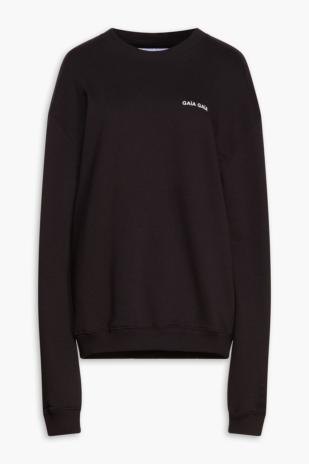 Black french terry sweatshirt Clearance