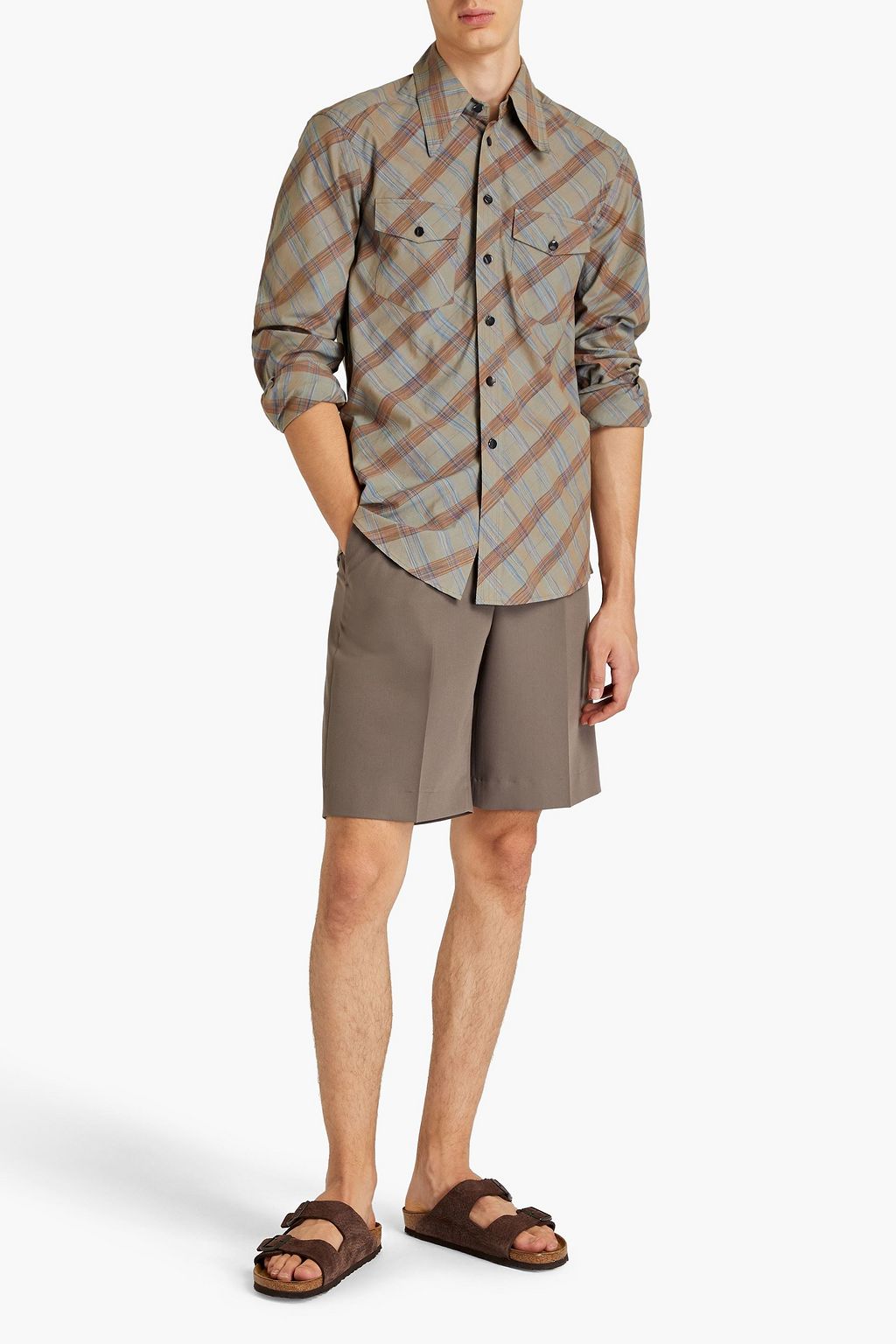LEMAIRE Checked cotton shirt