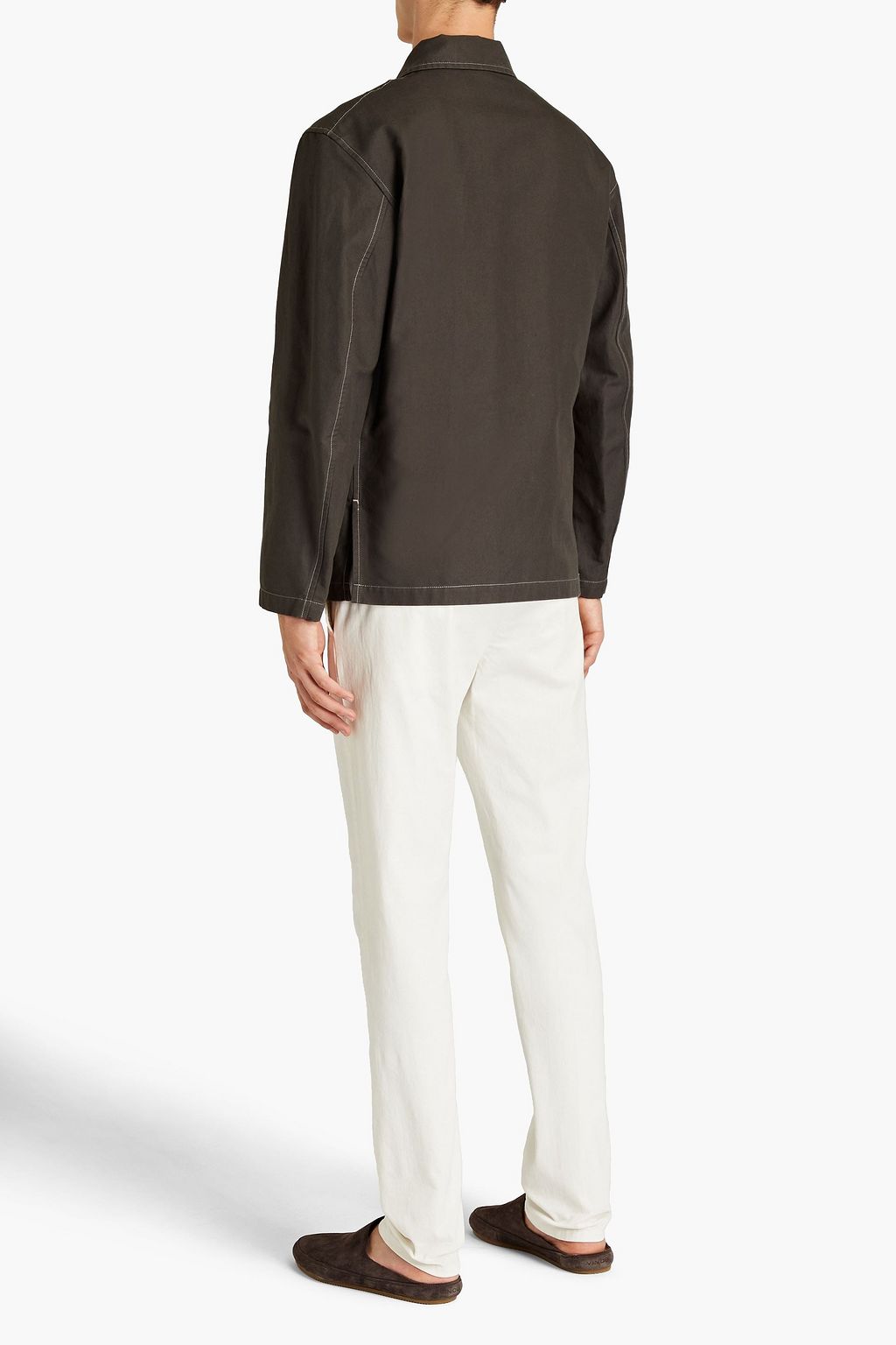 LEMAIRE Cotton and linen-blend canvas jacket