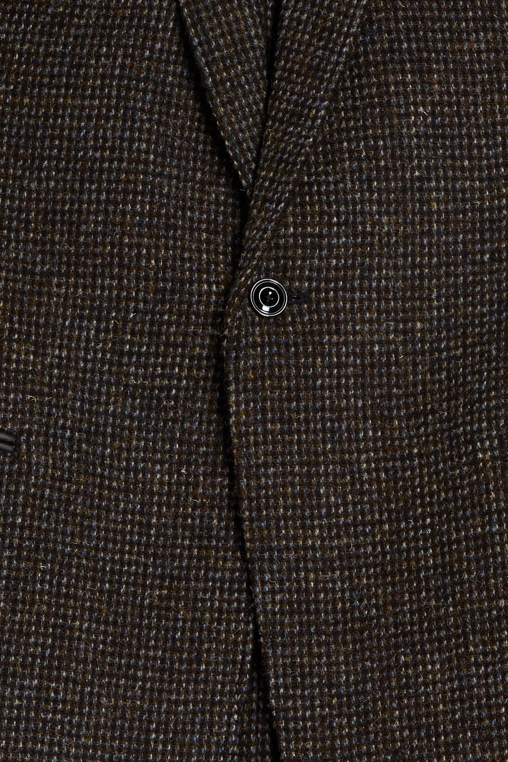 LEMAIRE Leather-trimmed wool-tweed blazer
