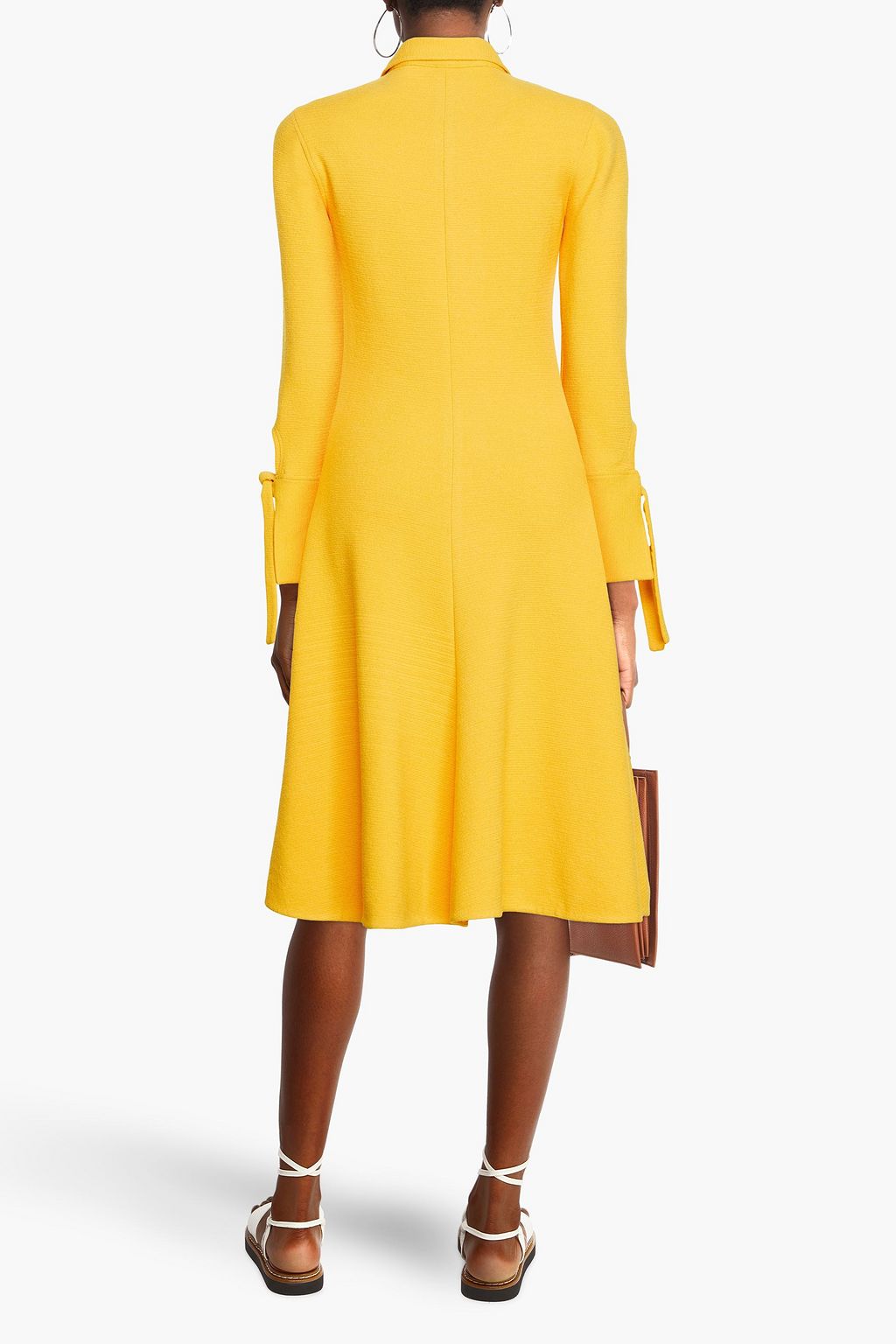 3.1 PHILLIP LIM Cutout wool-blend midi shirt dress
