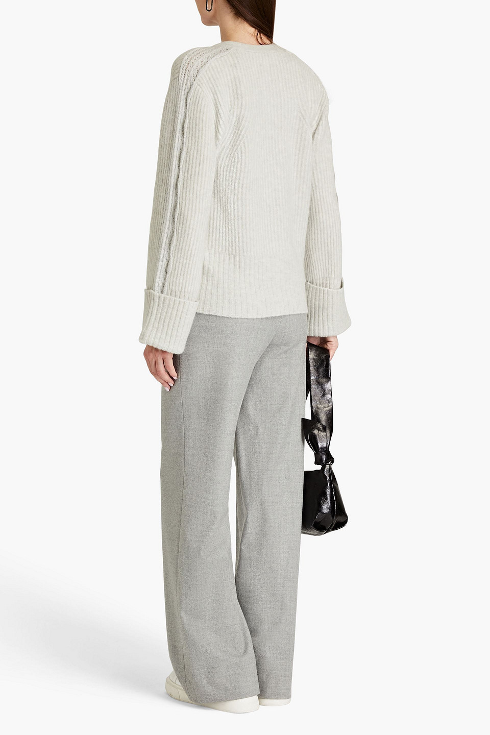  3.1 Phillip Lim - Cardigan Aus Gebürstetem Rippstrick - Grau - Xs 
