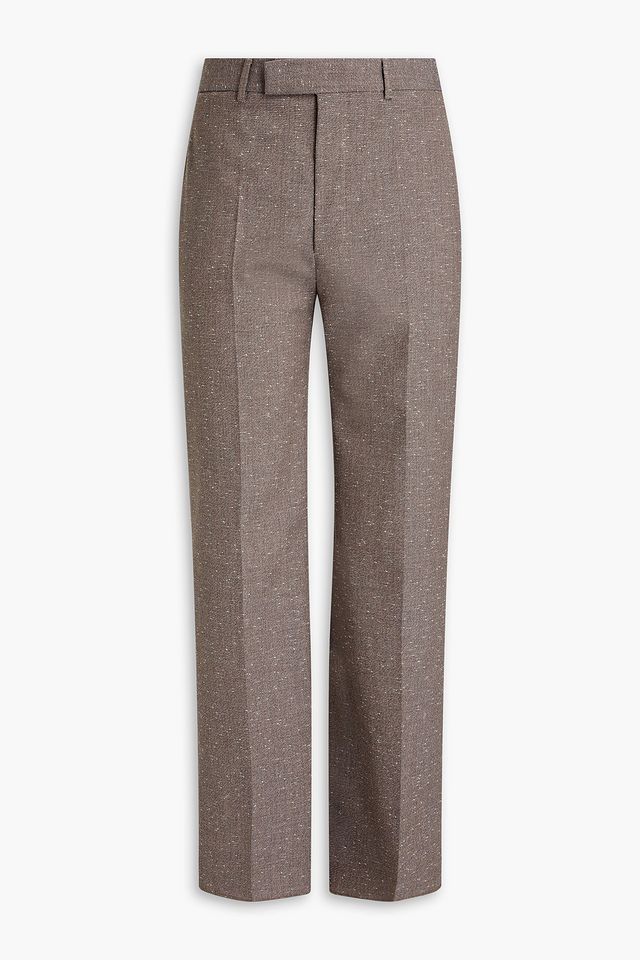 Donegal wool-blend pants