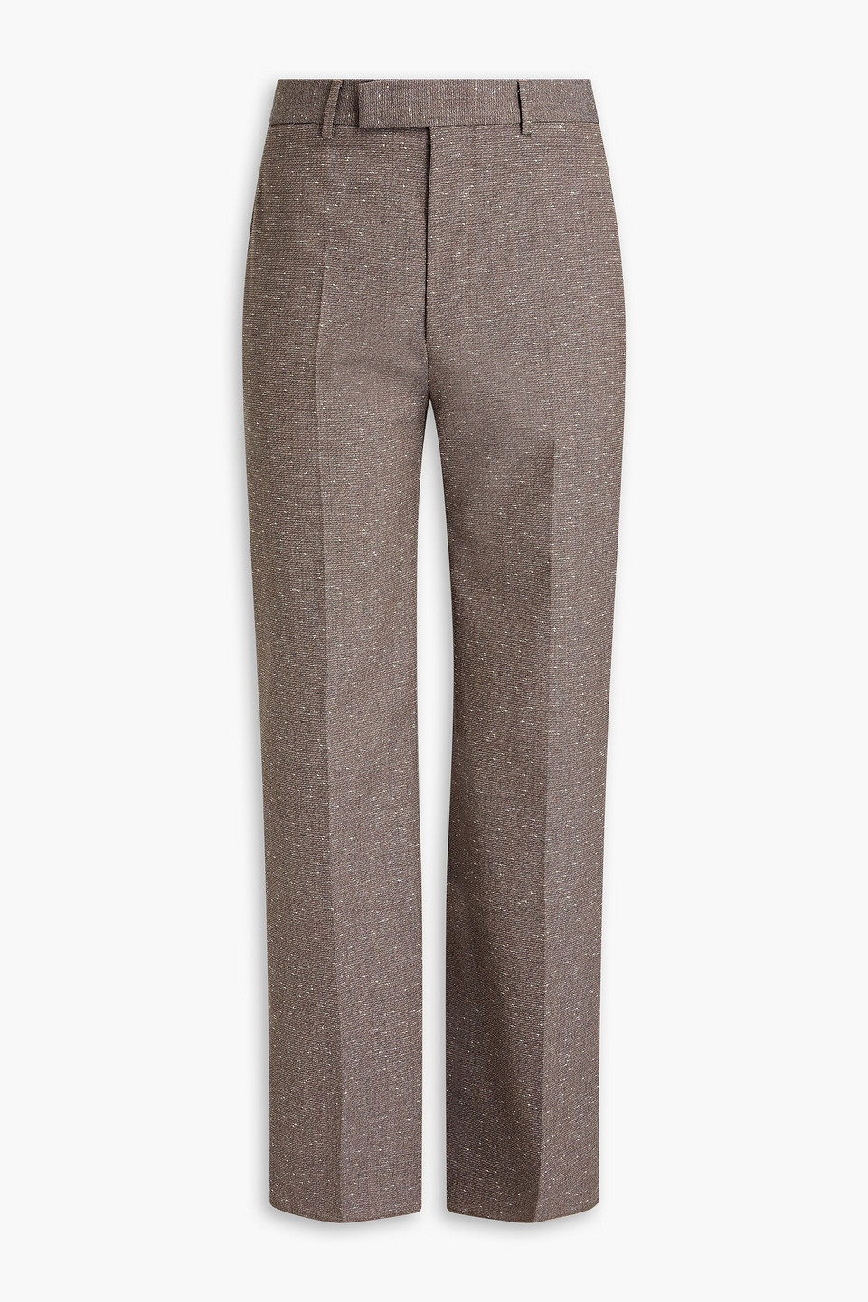 Lemaire Donegal Wool-blend Trousers In Neutrals