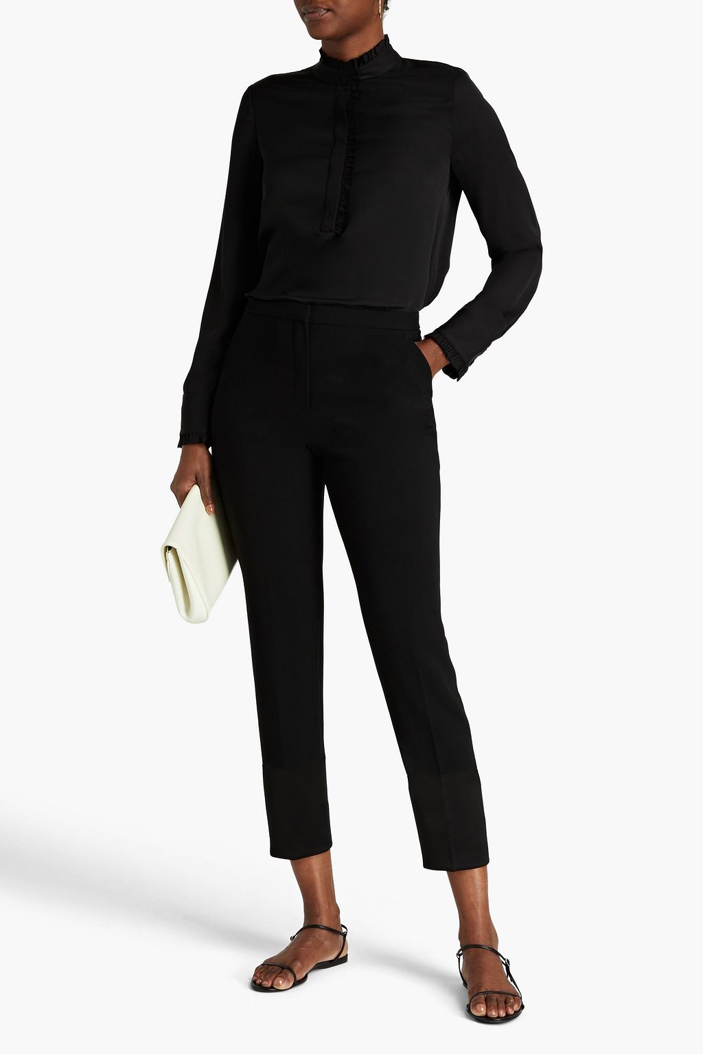 THEORY Satincrepe tapered pants THE