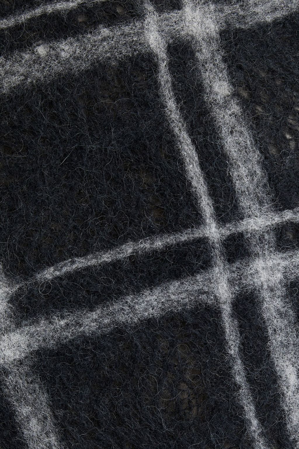 3.1 PHILLIP LIM Distressed checked alpaca-blend sweater