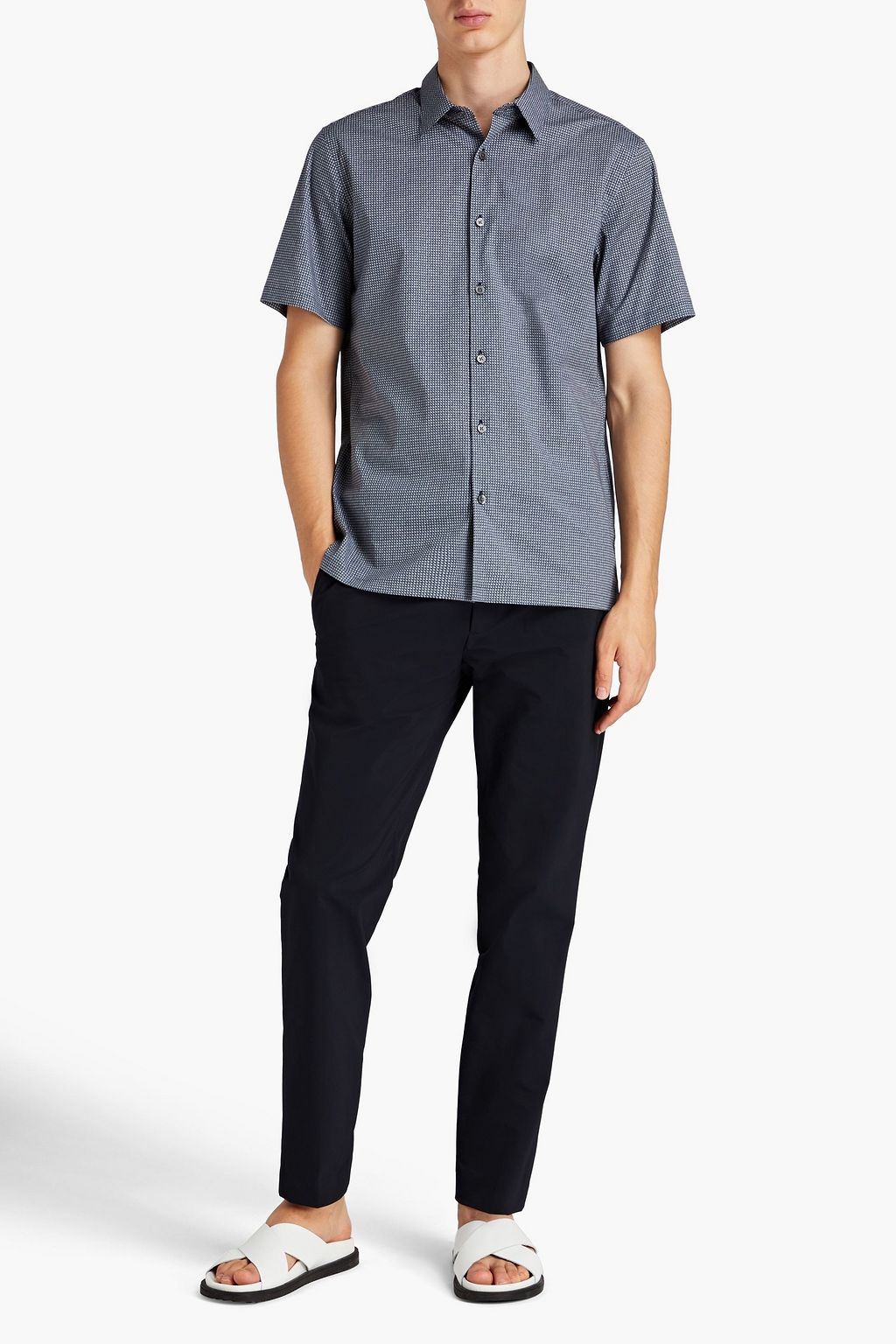 THEORY Curtis textured shell pants